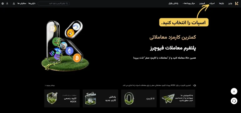 ورود به بخش اسپات