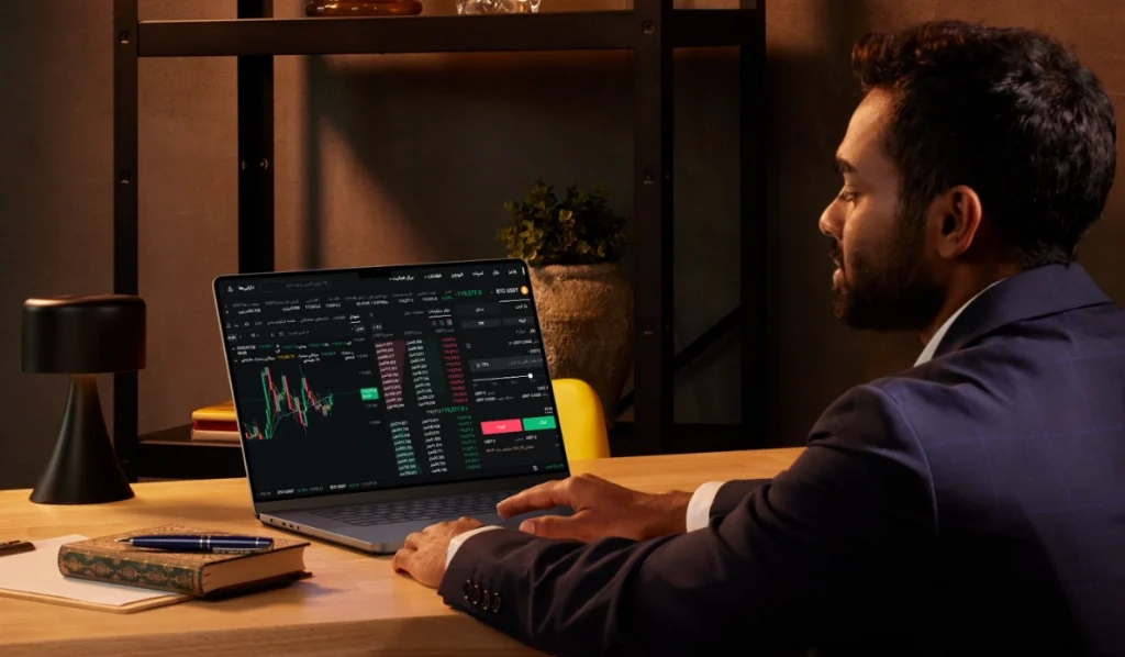 تریدر در حال مدیریت فیوچرز
