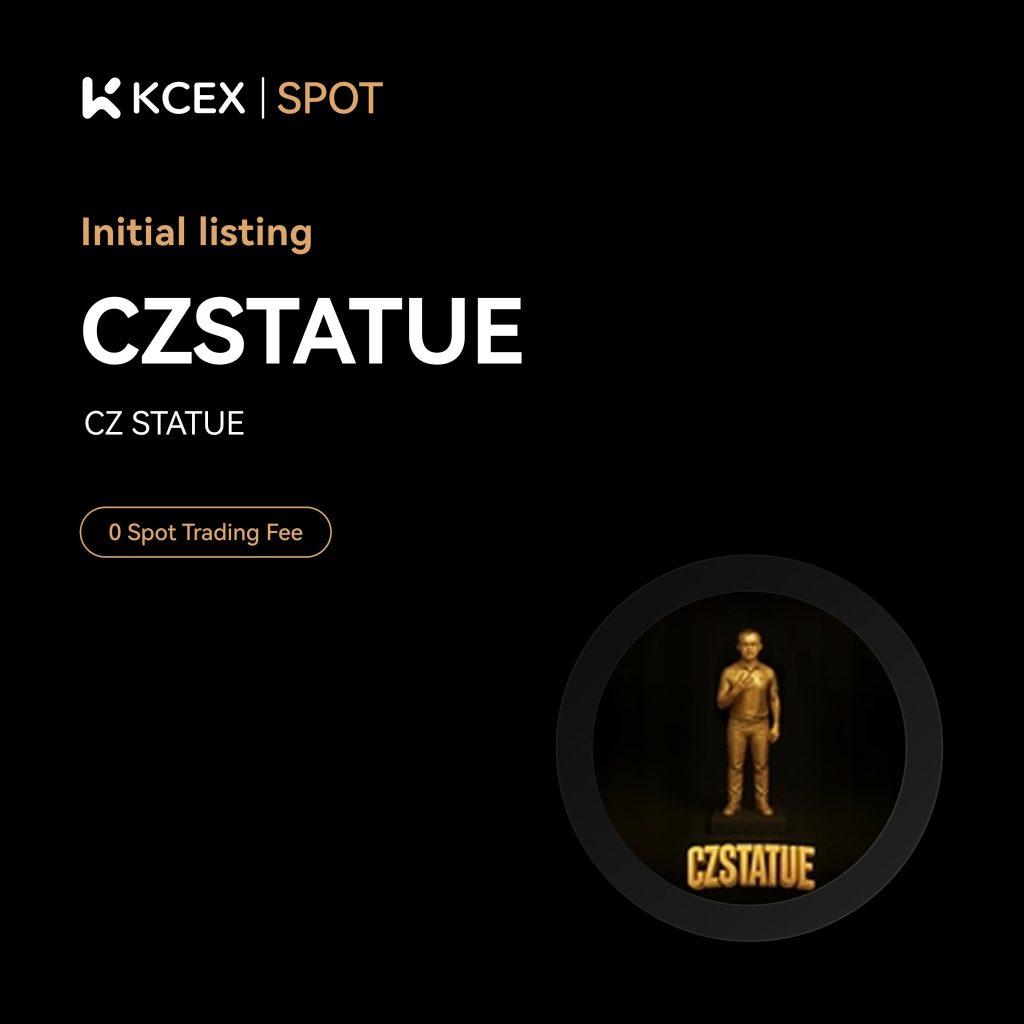 آغاز معاملات توکن CZSTATUE در صرافی کی سی ای ایکس