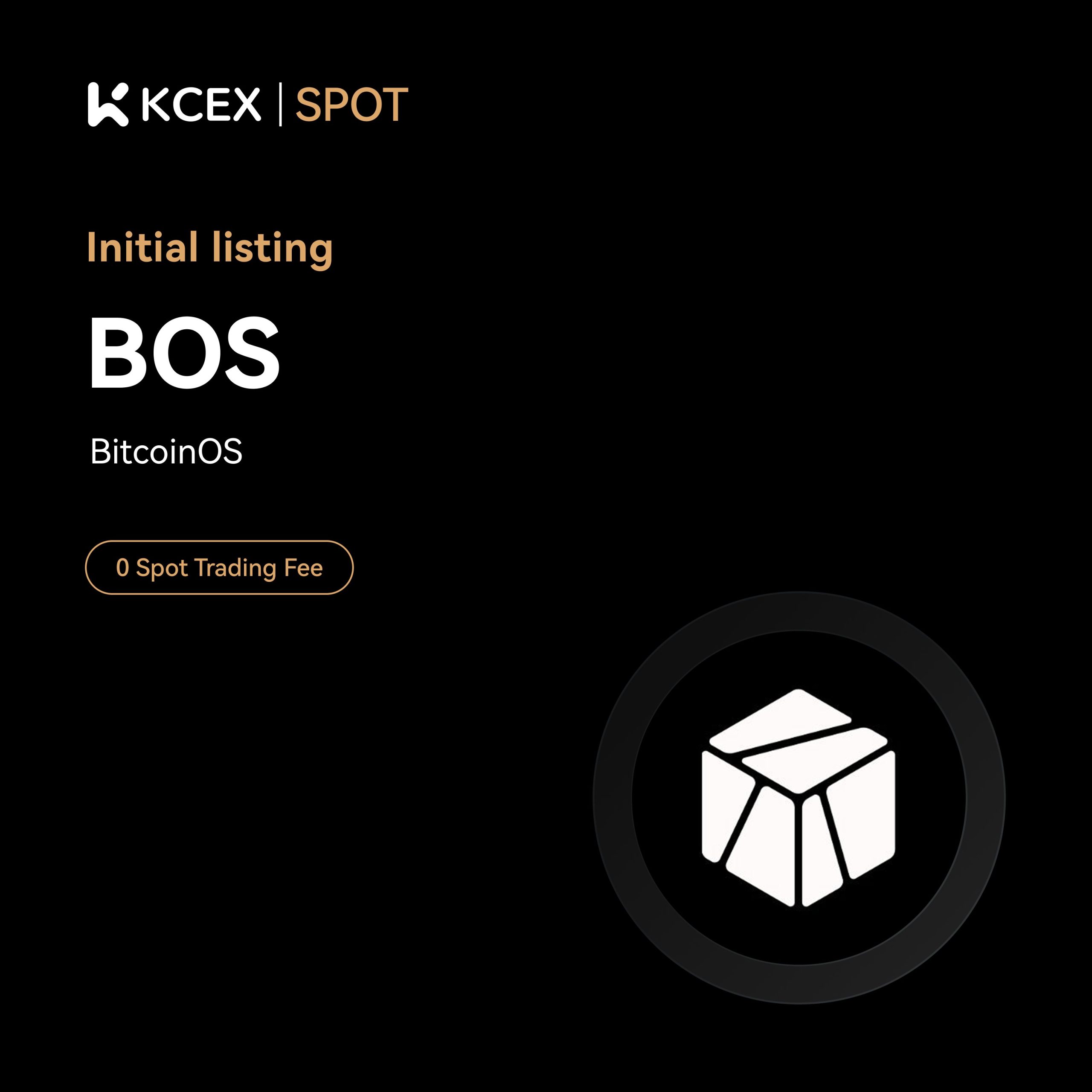 آغاز معاملات توکن BOS در صرافی کی سی ای ایکس در ۷ آبان ۱۴۰۴