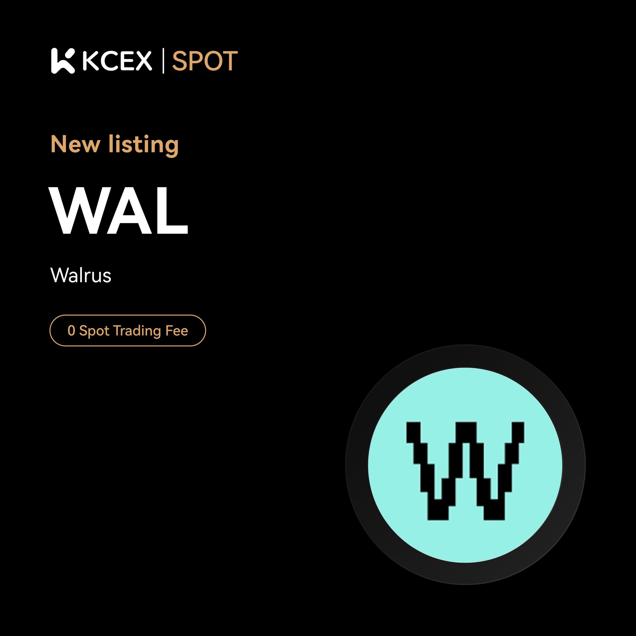 لیست شدن توکن WAL در صرافی کی سی ای ایکس در اکتبر ۲۰۲۵