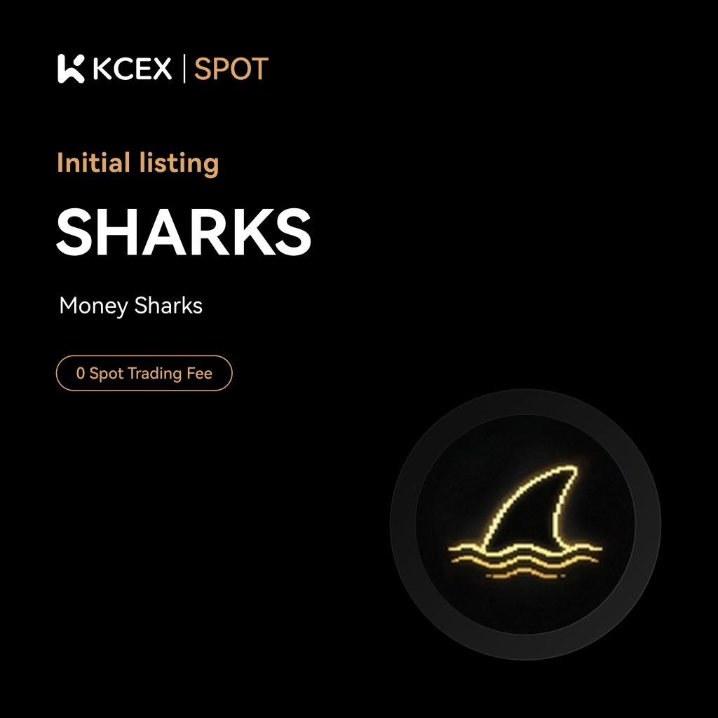 لیست شدن توکن SHARKS در بازار اسپات صرافی کی سی ای ایکس در مهر ۱۴۰۴