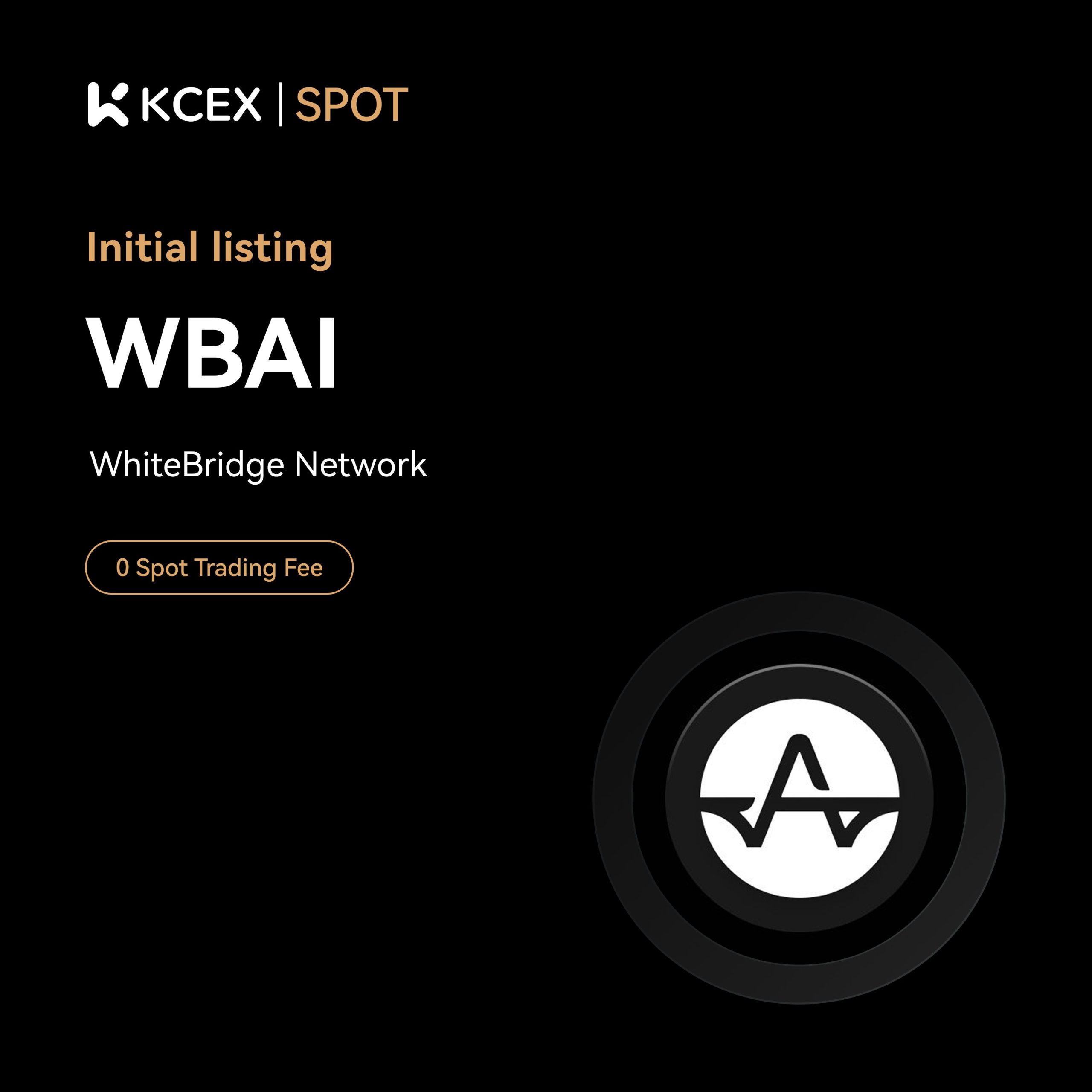 لیستینگ توکن WBAI در صرافی کی سی ای ایکس به تاریخ ۲۳ مهر ۱۴۰۴