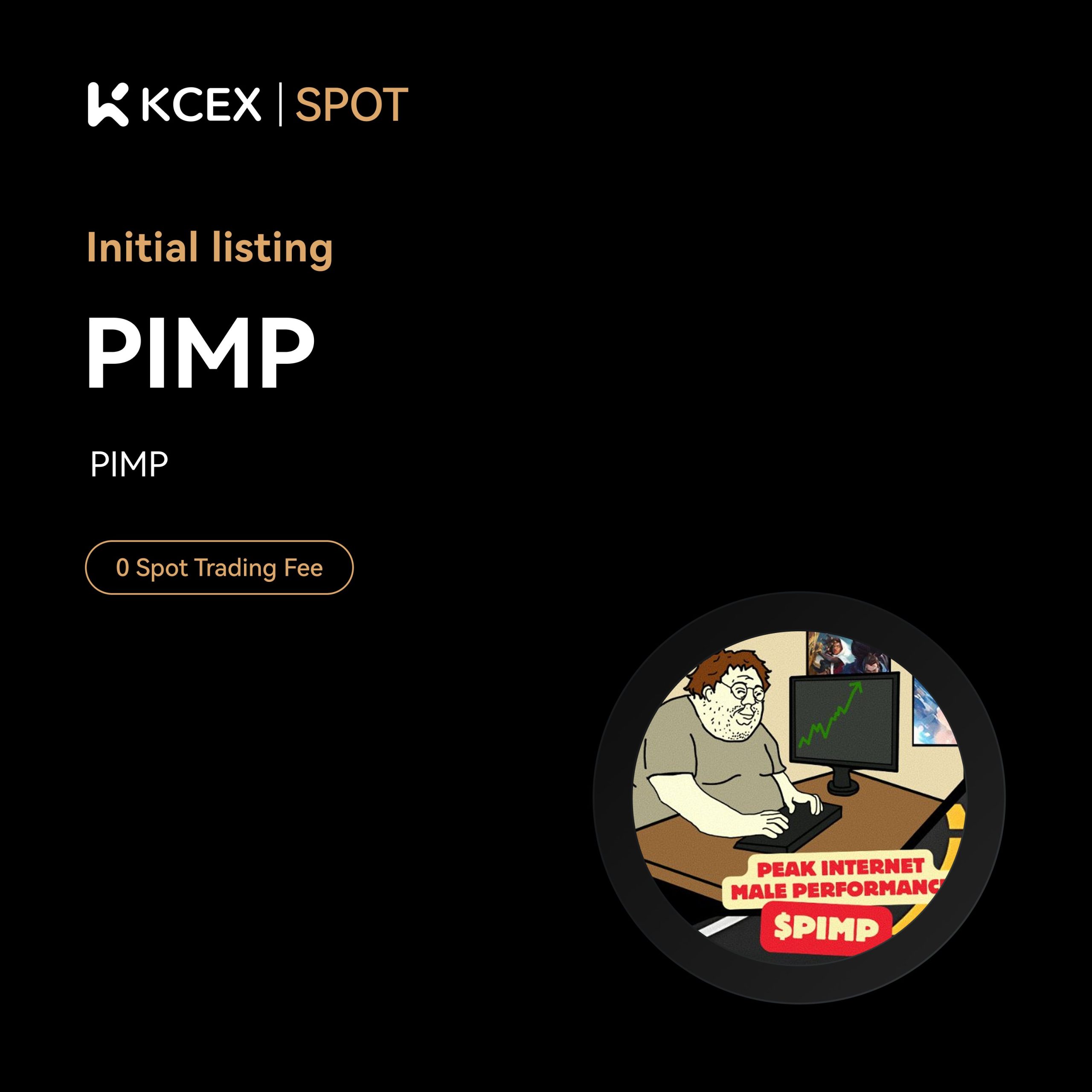 لیست شدن توکن PIMP در بازار اسپات صرافی کی سی ای ایکس در ۲ اکتبر ۲۰۲۵