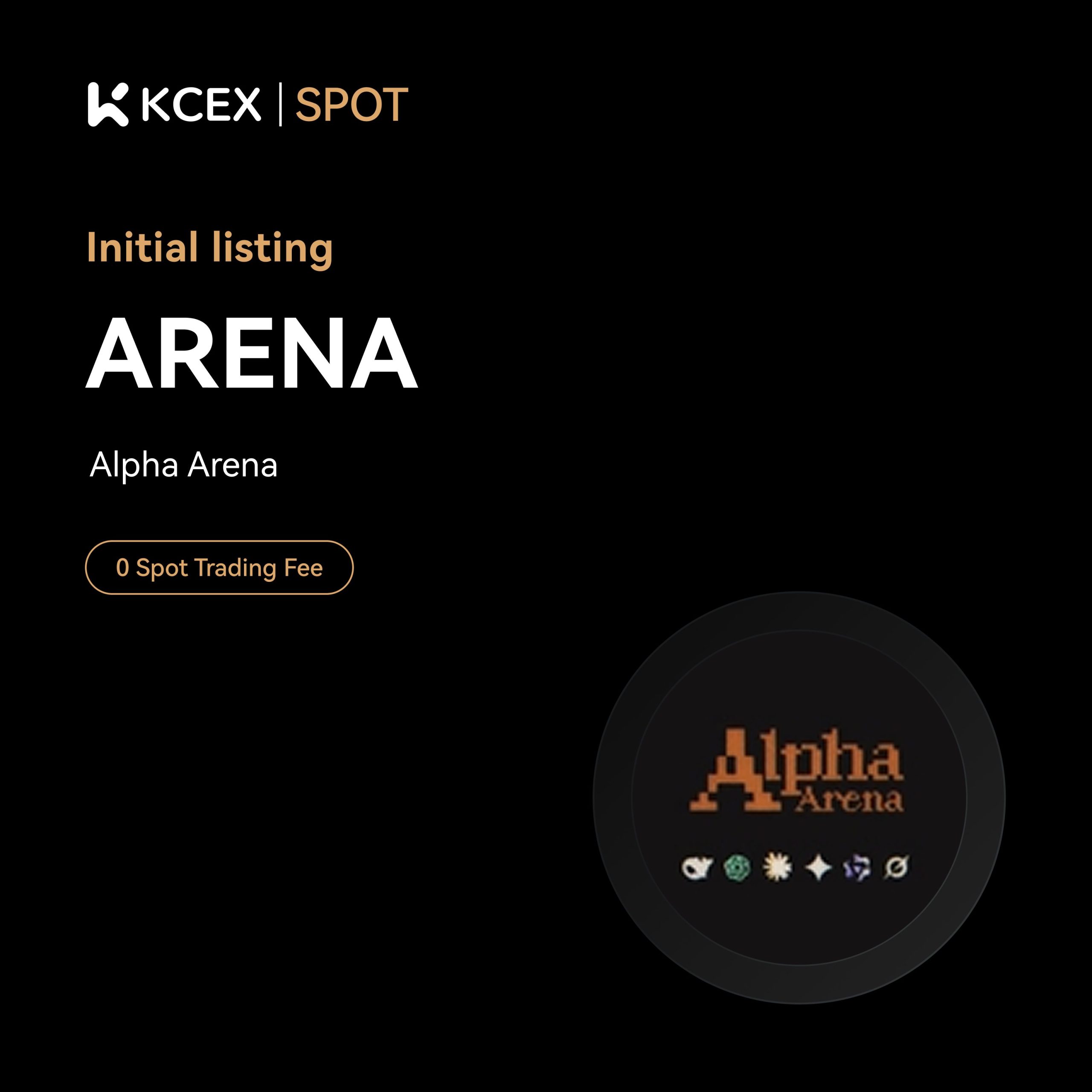 افزوده شدن توکن ARENA به بازار اسپات کی سی ای ایکس در ۲۰ اکتبر ۲۰۲۵