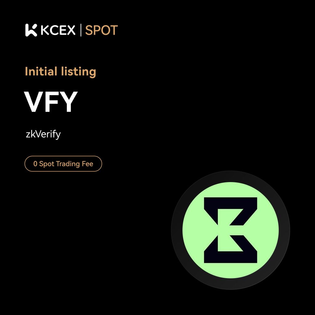 لیست شدن توکن VFY در صرافی کی سی ای ایکس در ۱ اکتبر ۲۰۲۵