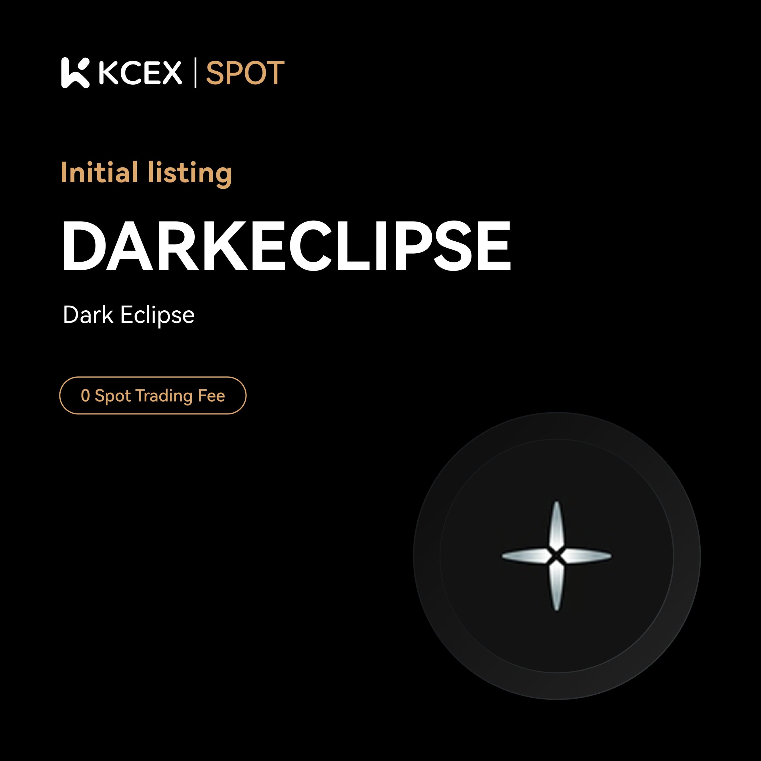 شروع معاملات توکن DARKECLIPSE در بازار اسپات کی سی ای ایکس در آبان ۱۴۰۴