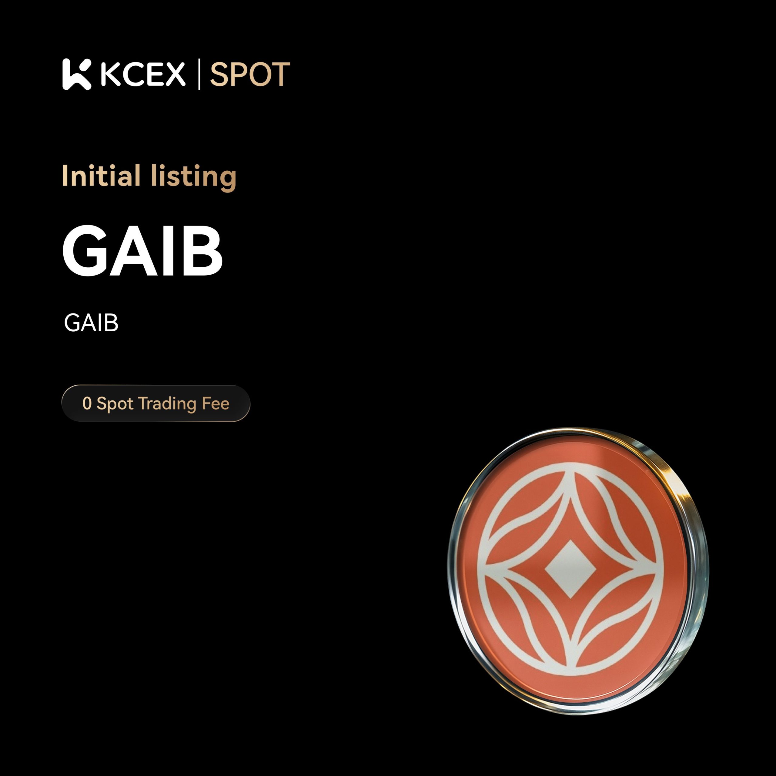 معامله توکن GAIB در بازارهای اسپات و فیوچرز کی سی ای ایکس
