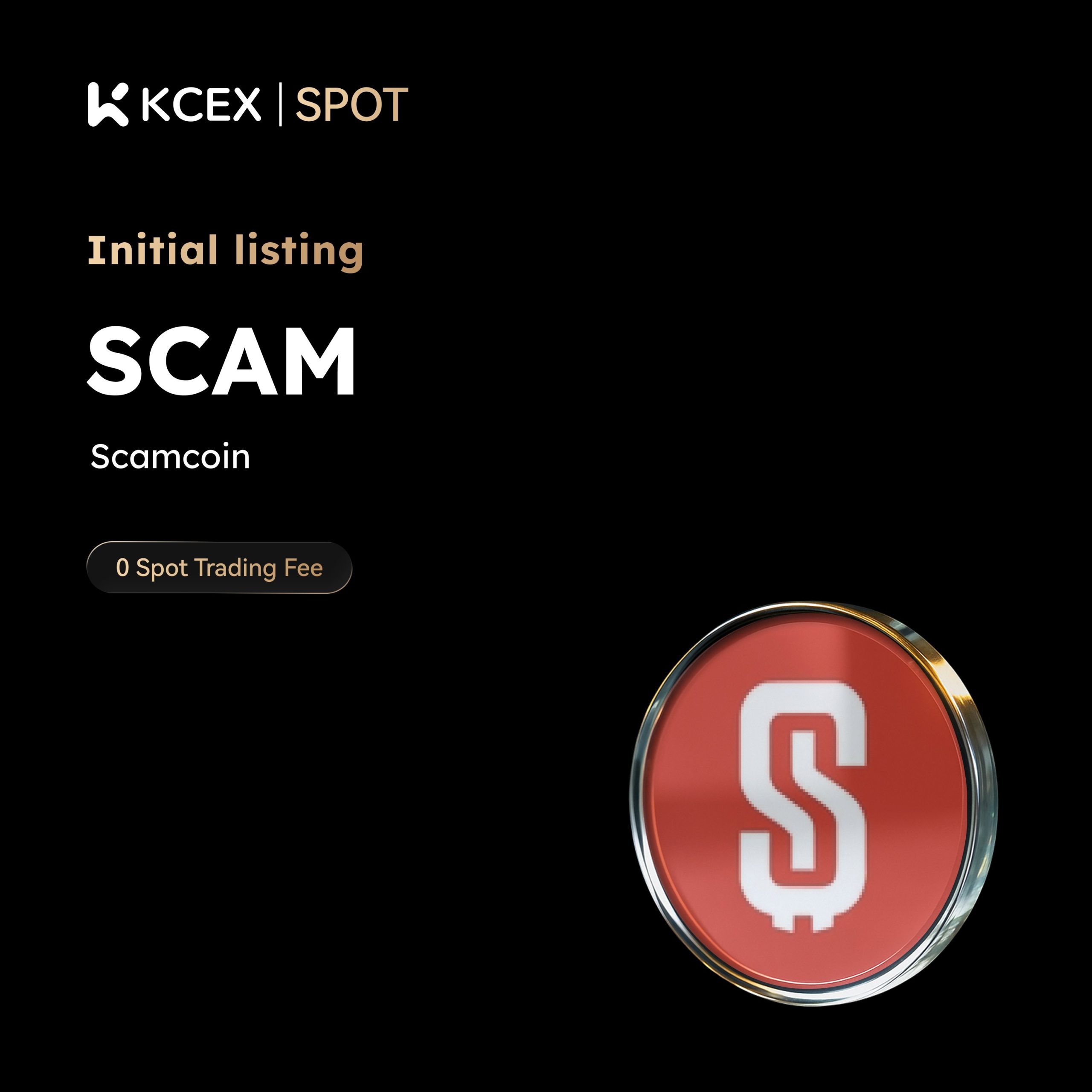 لیست شدن توکن SCAM در صرافی کی سی ای ایکس در آذر ۱۴۰۴