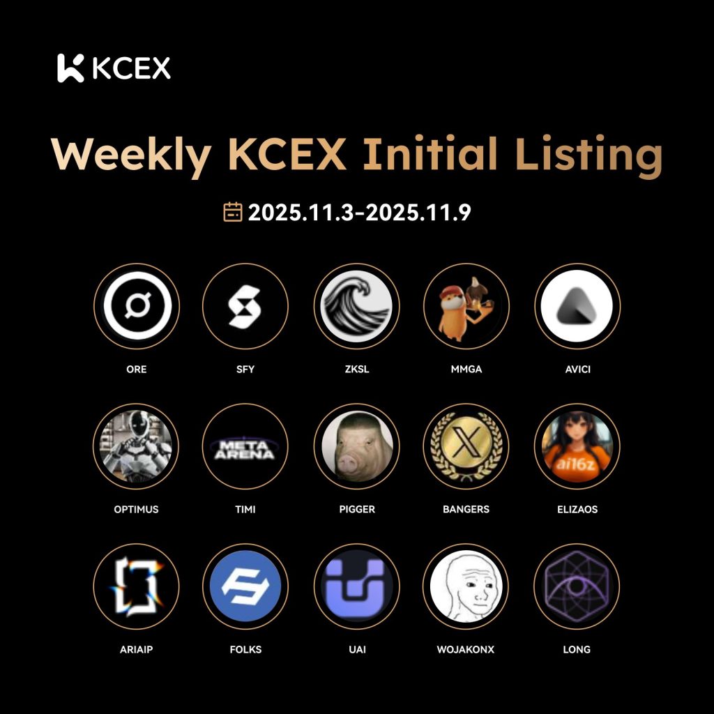 لیستینگ‌های هفته گذشته کی سی ای ایکس و 10 نوامبر 2025