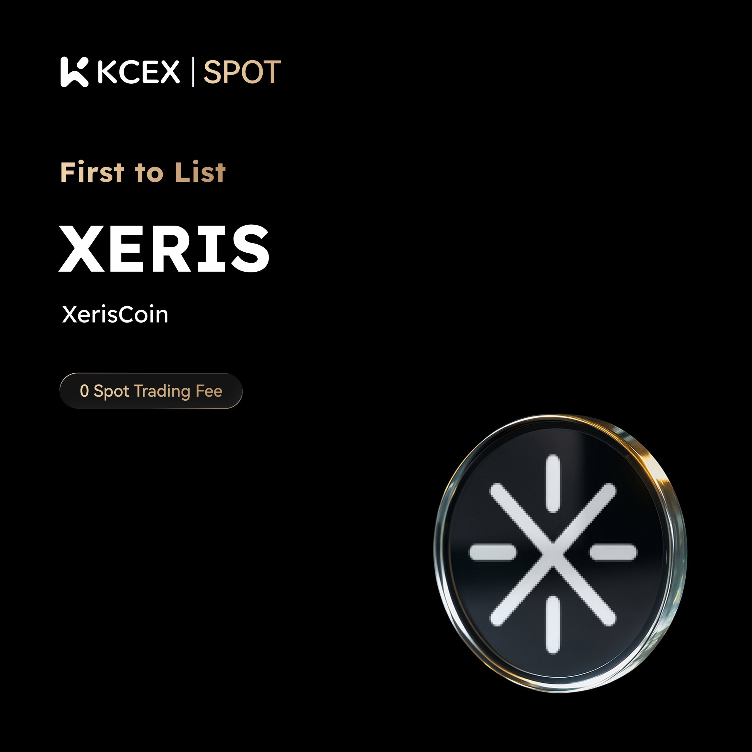 لیست شدن توکن XERIS در بازار اسپات کی سی ای ایکس