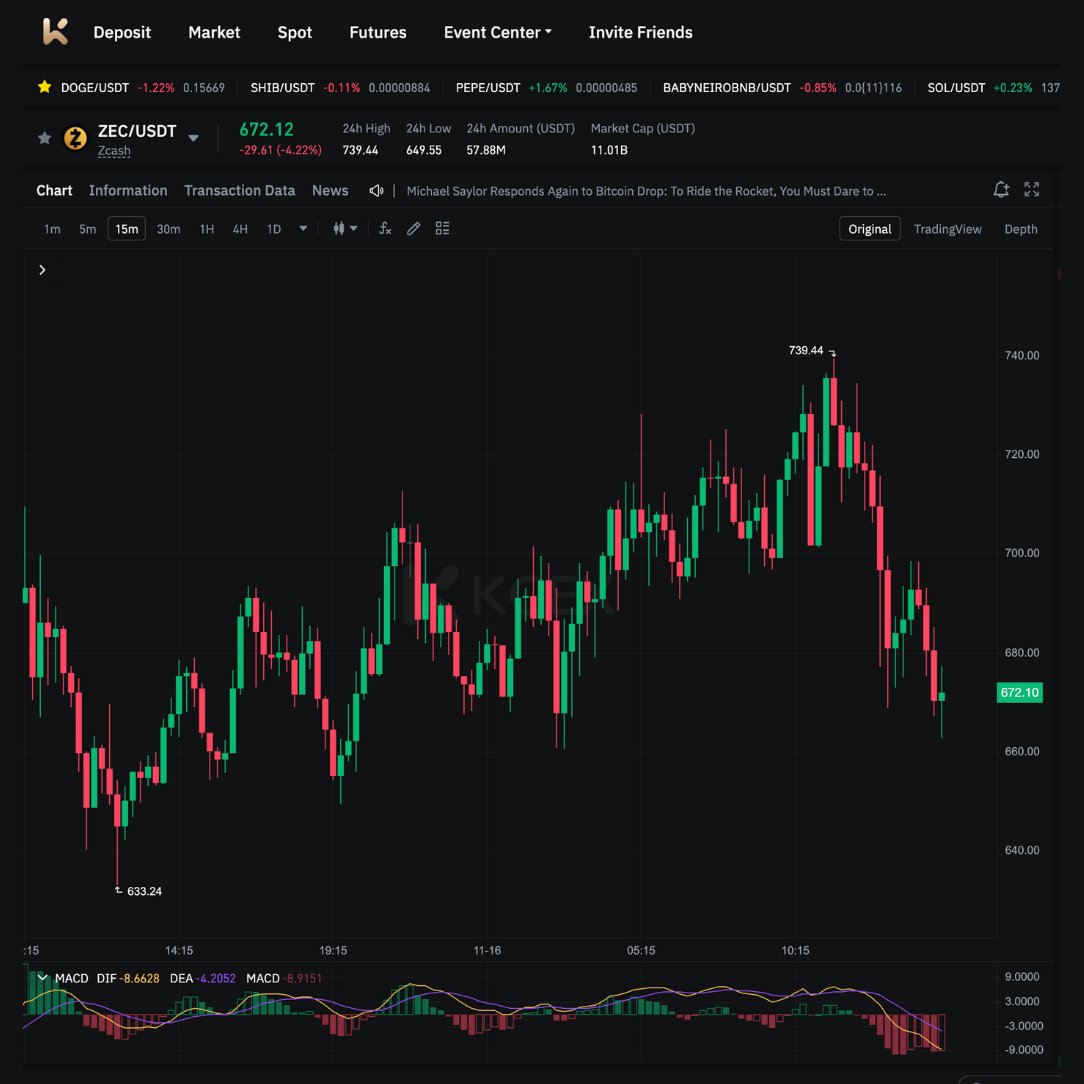 افت و نوسانات قیمت ارز دیجیتال ZEC در بازارهای بین‌المللی