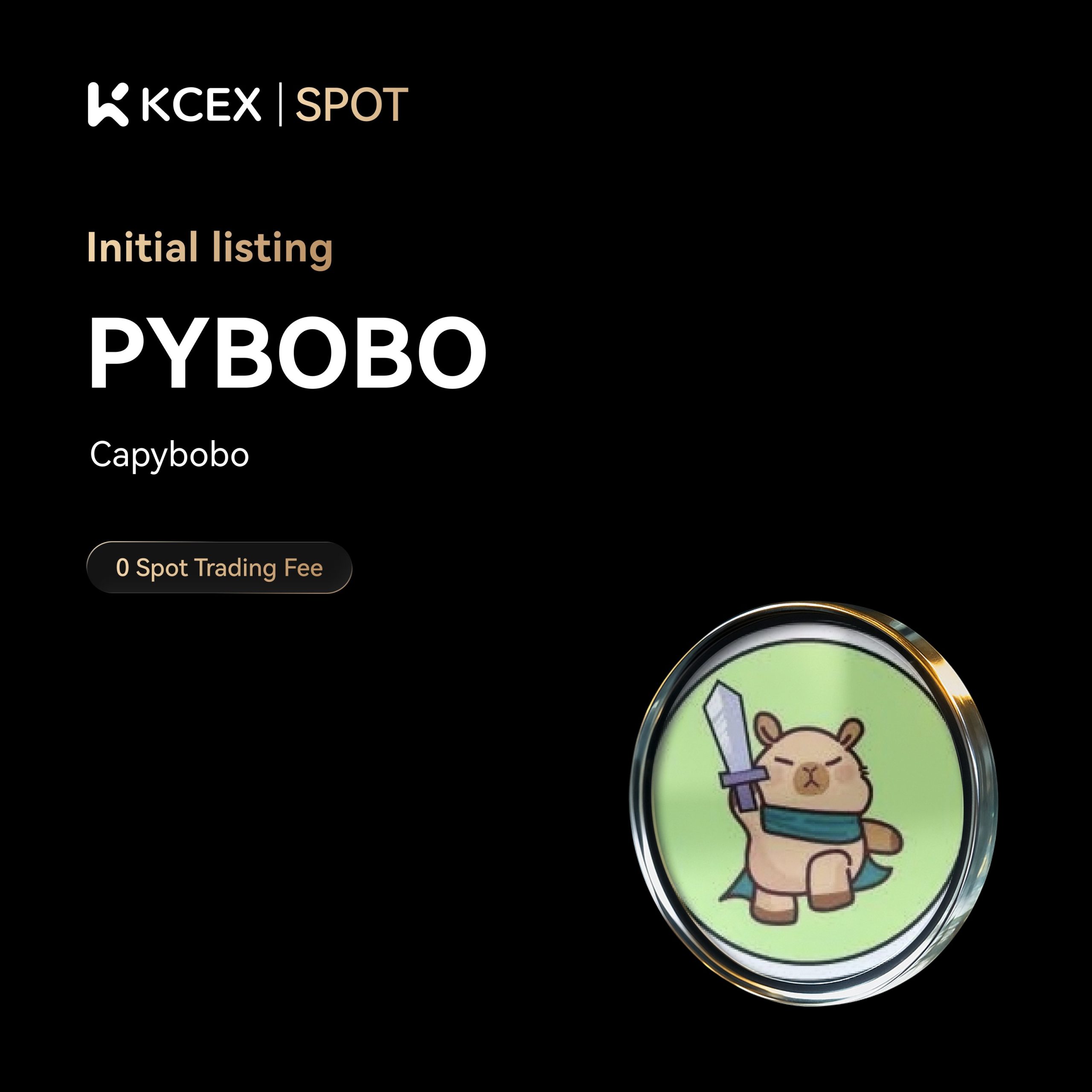 لیست شدن توکن PYBOBO در صرافی کی سی ای ایکس در نوامبر ۲۰۲۵