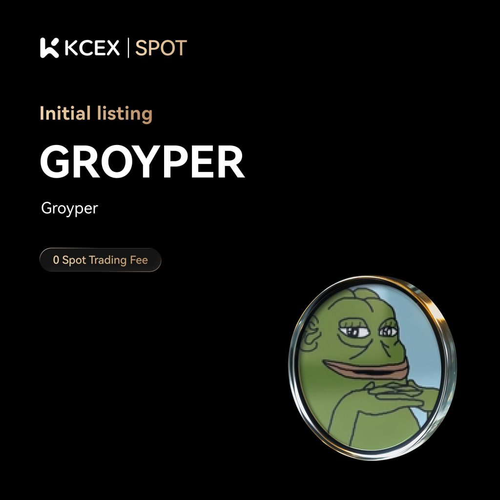 افزوده شدن توکن GROYPER به بازار اسپات صرافی کی سی ای ایکس در آبان ۱۴۰۴
