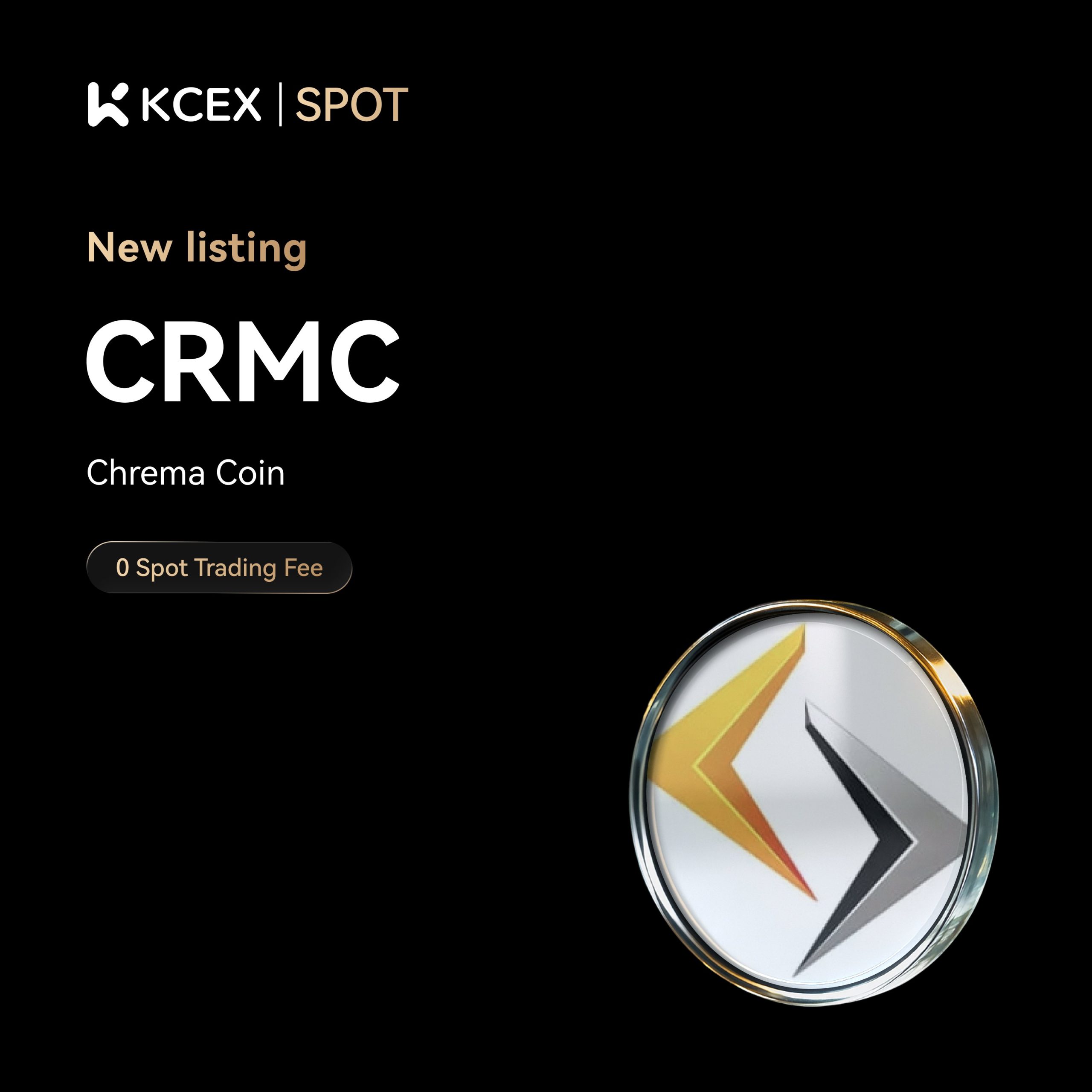 لیست شدن توکن CRMC در بازار اسپات صرافی کی سی ای ایکس در آبان ۱۴۰۴