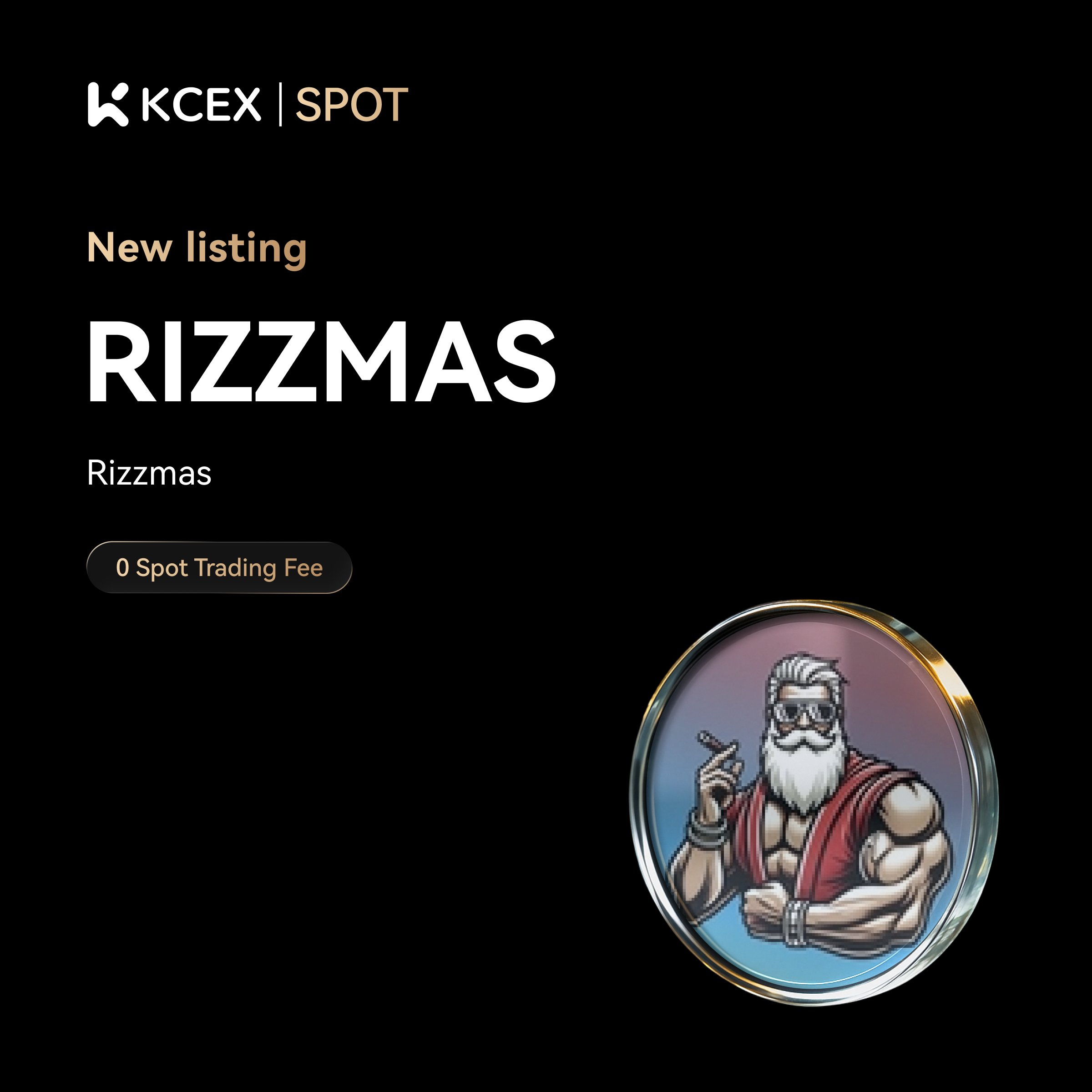 آغاز معاملات توکن RIZZMAS در بازار اسپات کی سی ای ایکس در آبان ۱۴۰۴