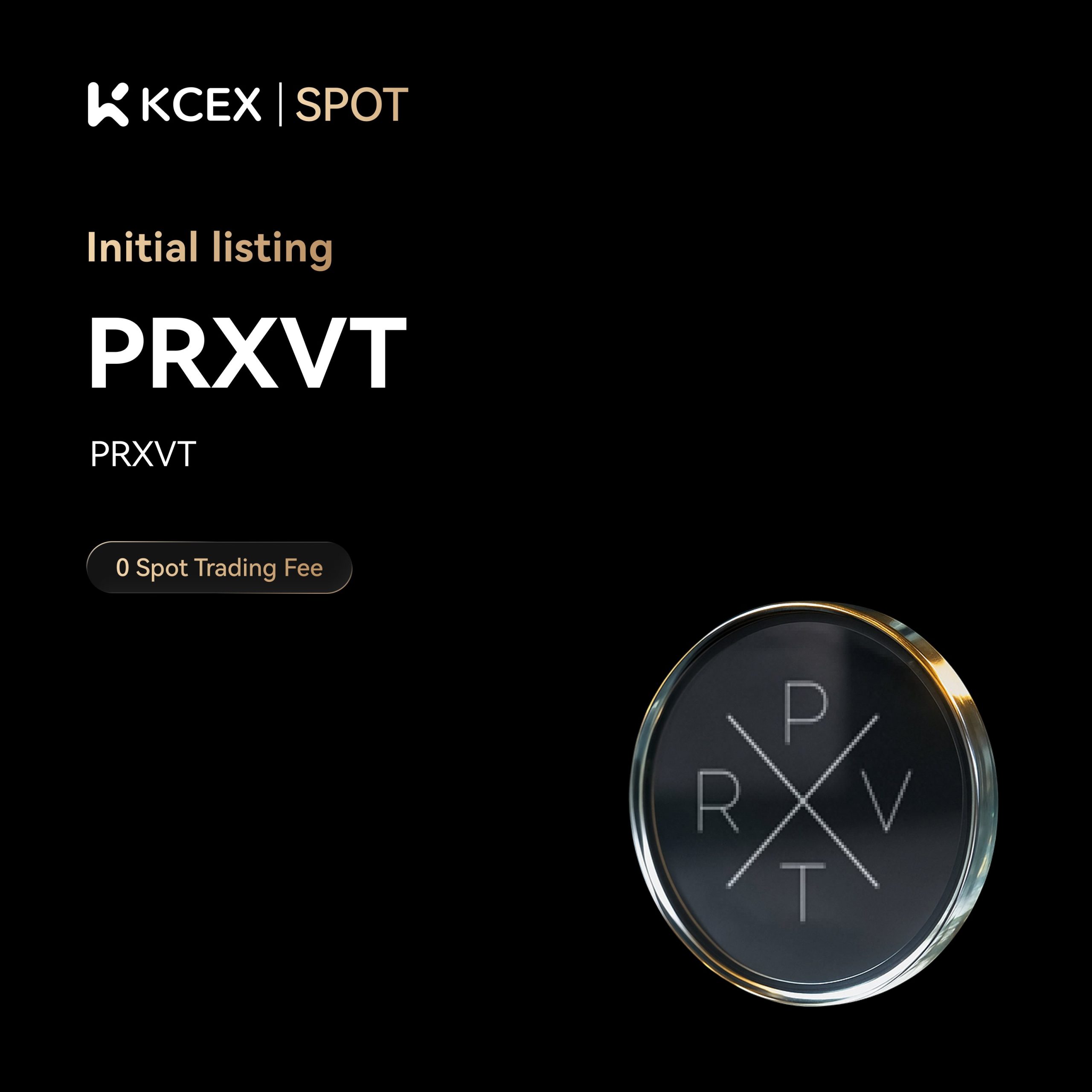 شروع معاملات توکن PRXVT در بازار اسپات کی سی ای ایکس در آبان ۱۴۰۴
