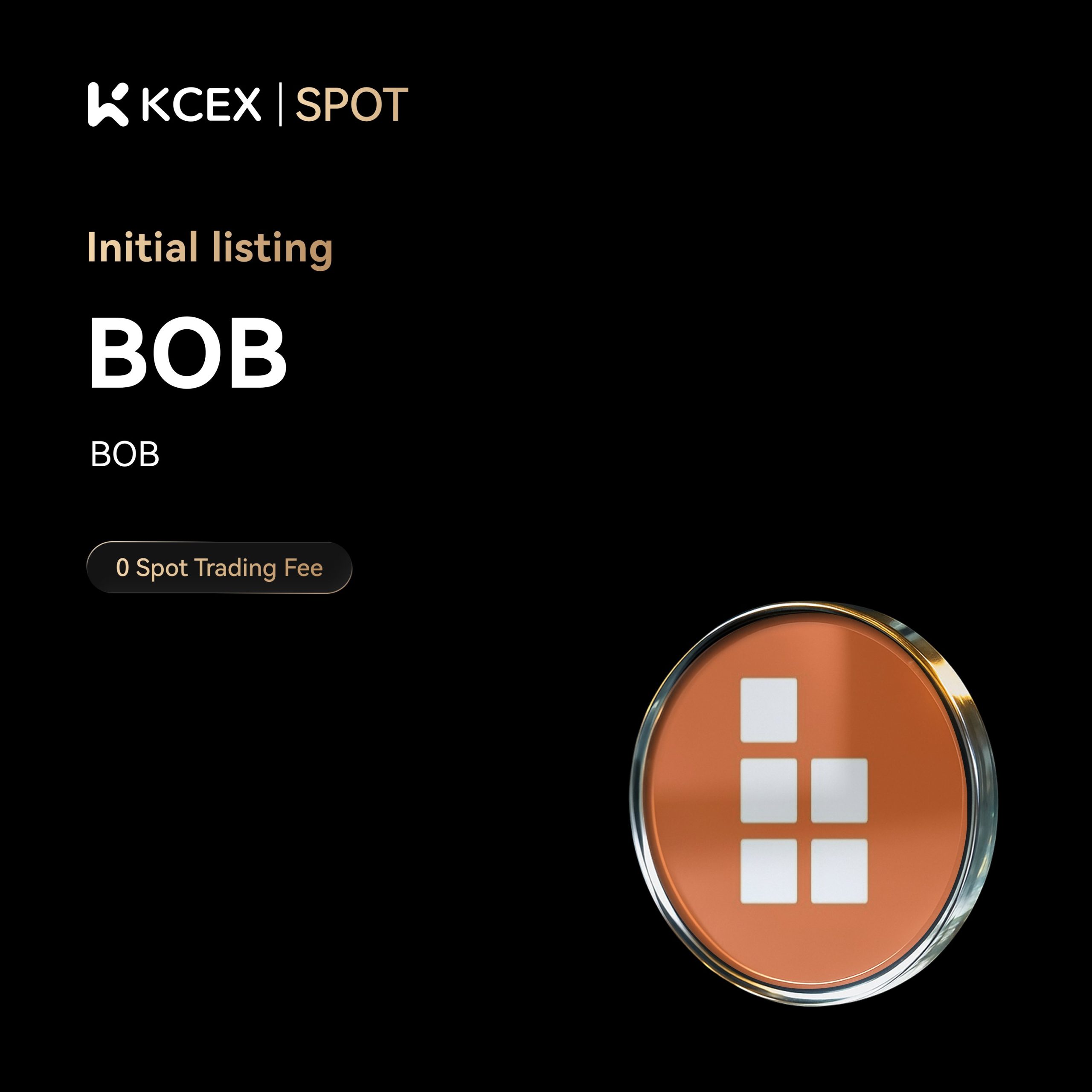لیست شدن توکن BOB در بازارهای اسپات و فیوچرز صرافی کی سی ای ایکس در آبان ۱۴۰۴