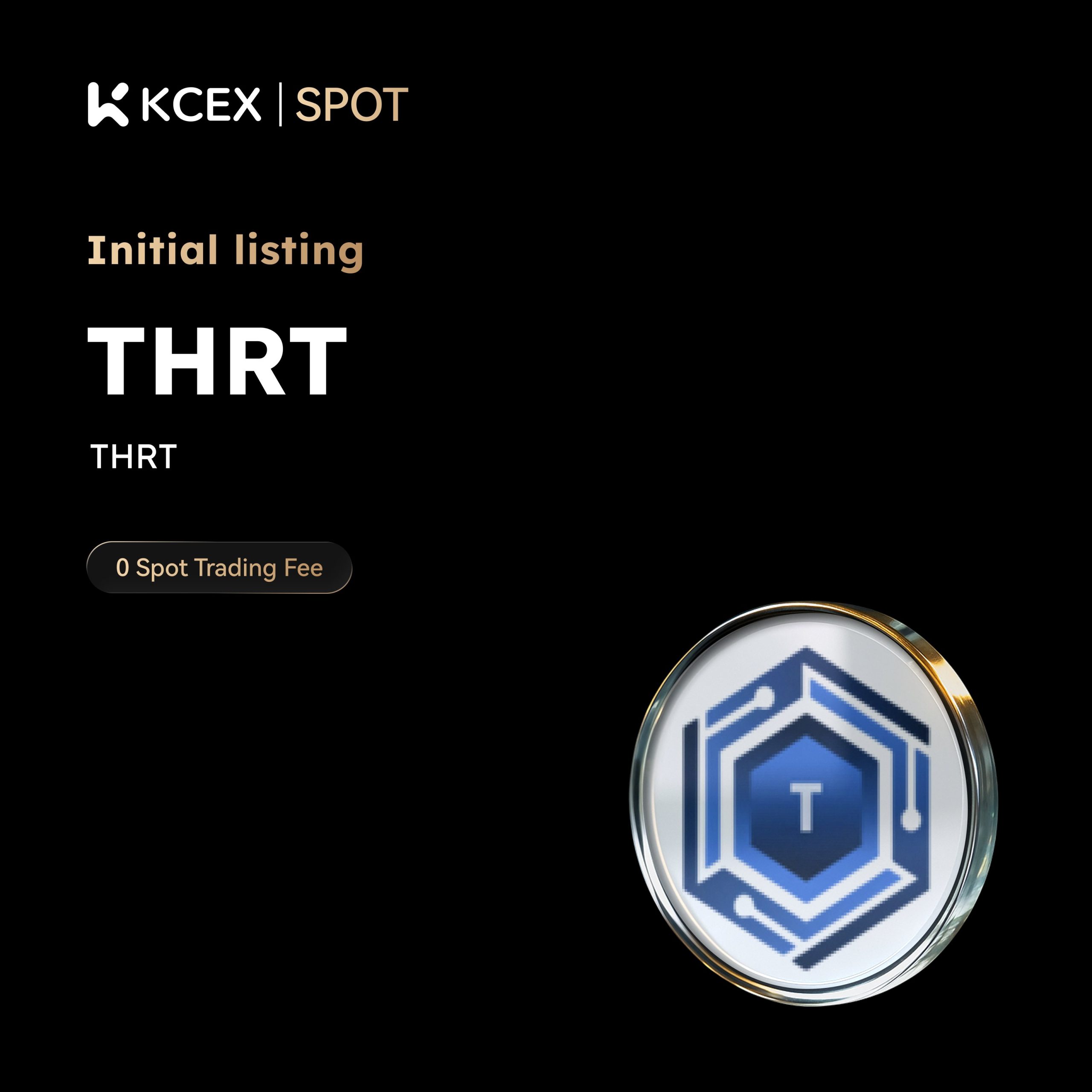 لیست شدن توکن THRT در بازار اسپات کی سی ای ایکس در نوامبر ۲۰۲۵