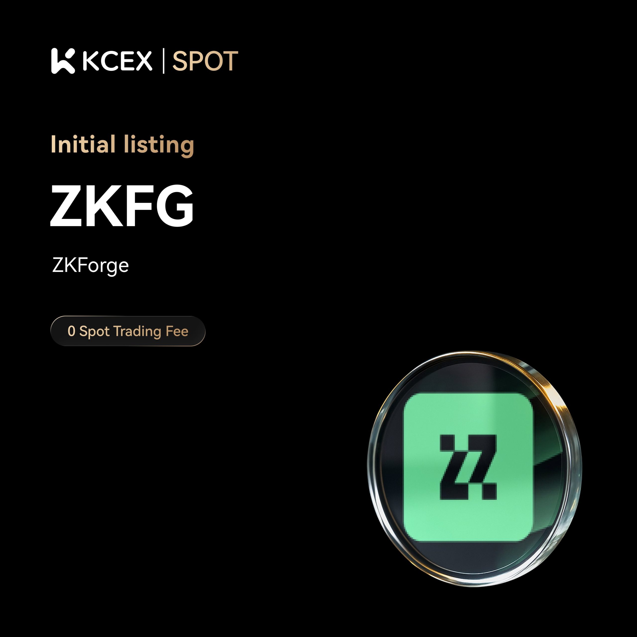 نمایش توکن ZKFG در بازار اسپات صرافی کی سی ای ایکس در آبان ۱۴۰۴
