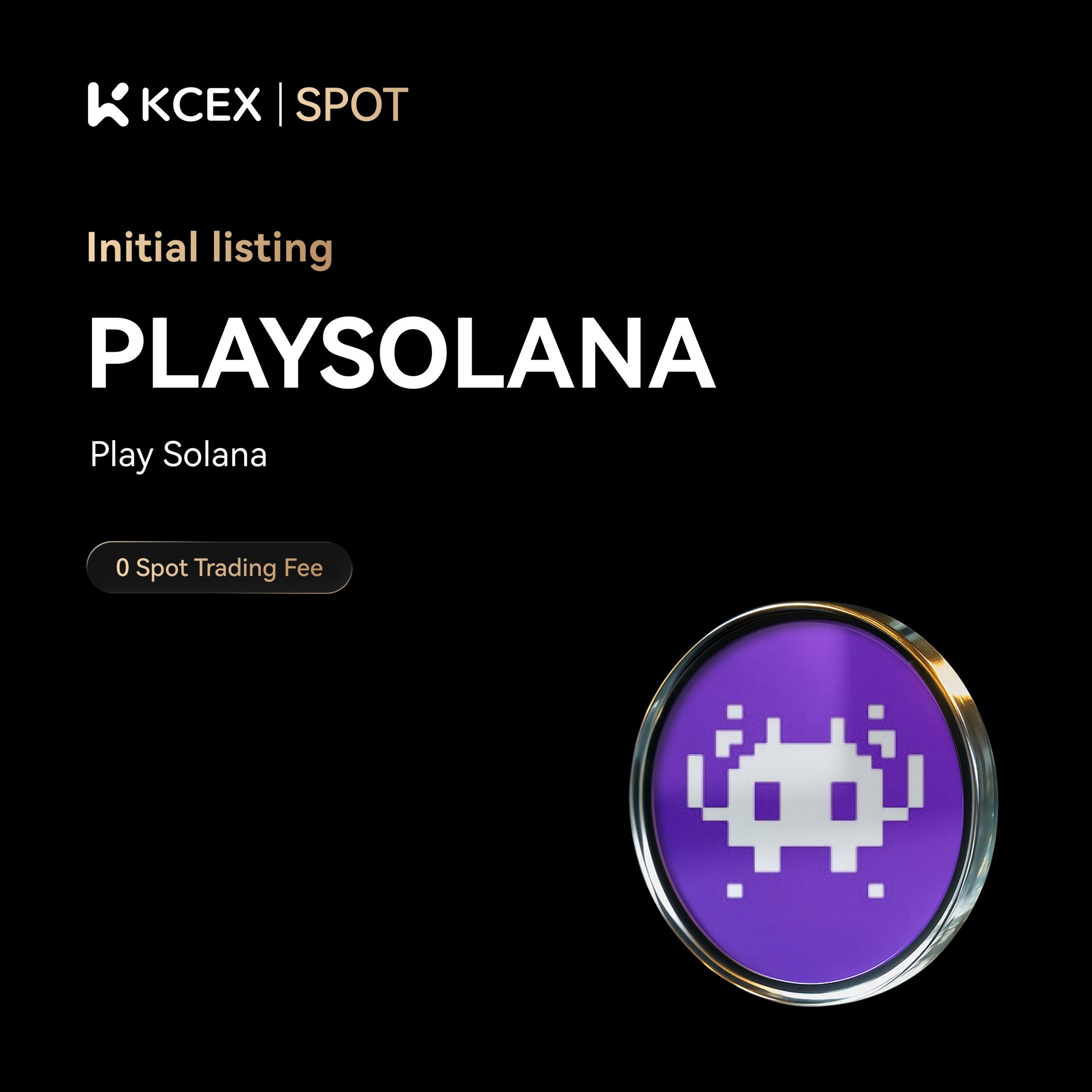 لیست شدن توکن PLAYSOLANA در صرافی کی سی ای ایکس در آبان ۱۴۰۴