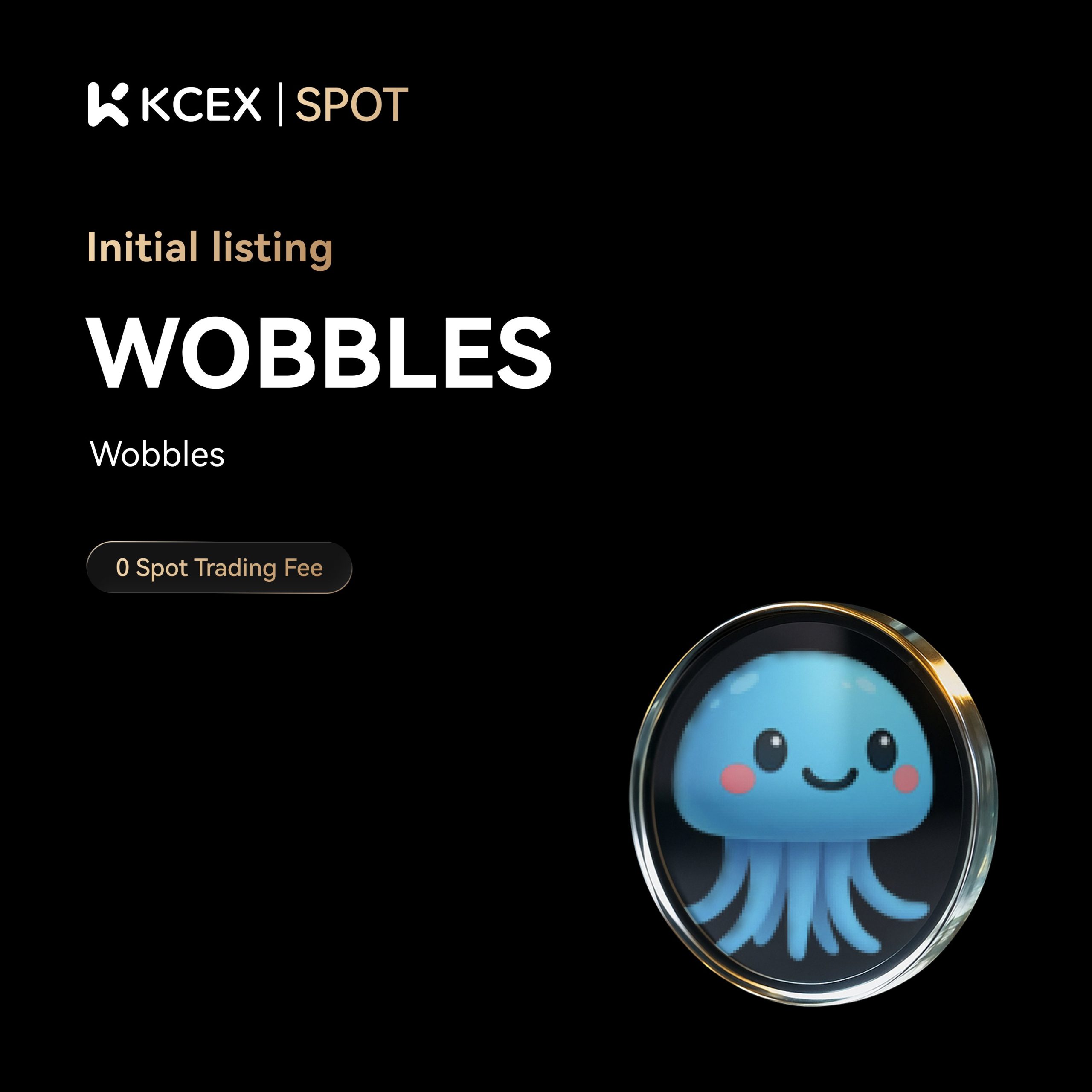 لیست شدن توکن WOBBLES در بازار اسپات صرافی کی سی ای ایکس در آبان ۱۴۰۴