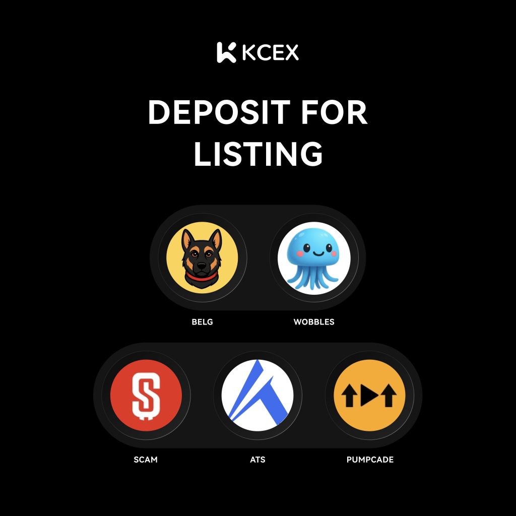 برنامه ودیعه برای لیستینگ در صرافی کی سی ای ایکس