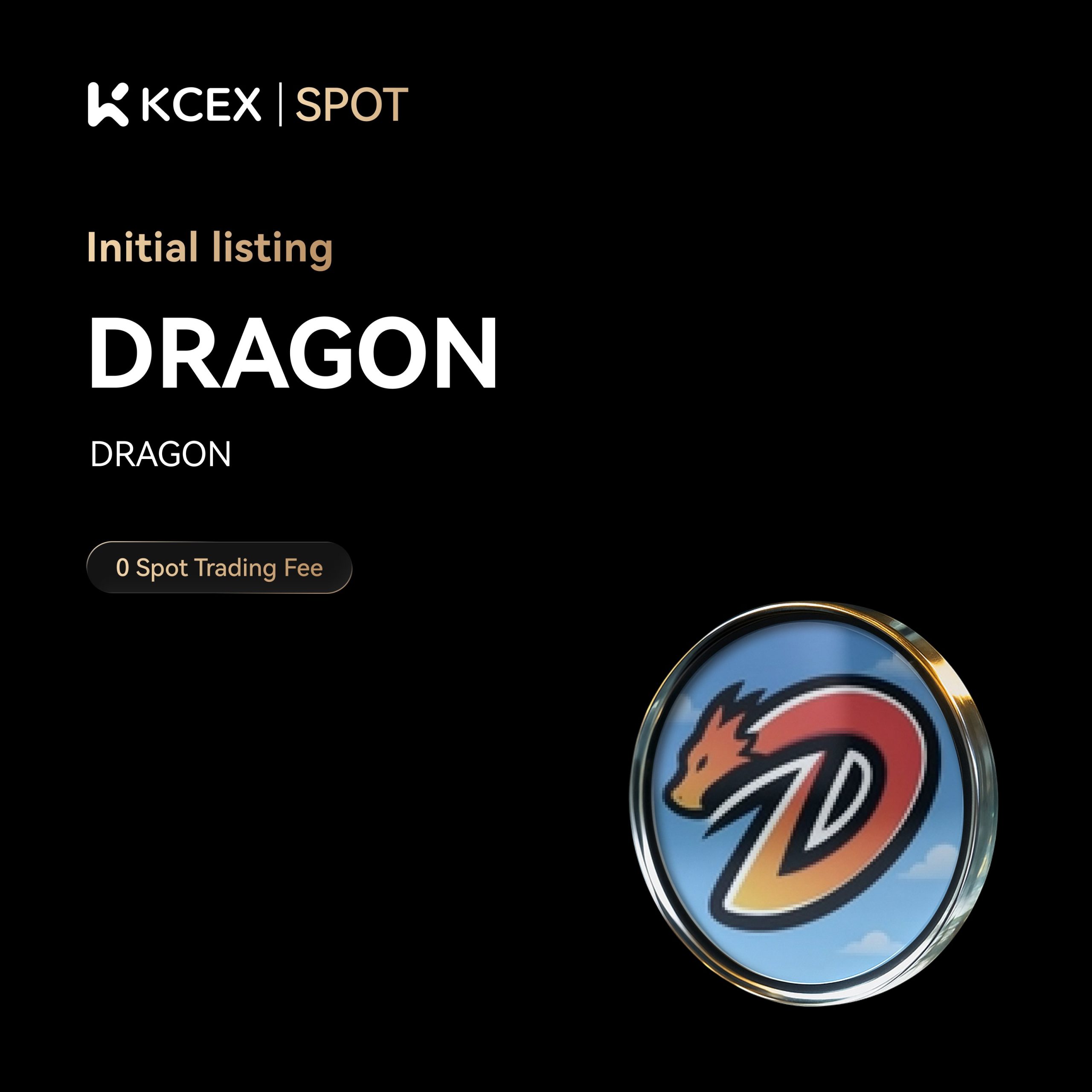 لیست شدن توکن DRAGON در بازار اسپات کی سی ای ایکس در آبان ۱۴۰۴