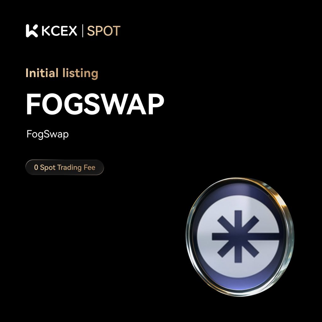لیست شدن توکن FOGSWAP در بازار اسپات کی سی ای ایکس در آبان ۱۴۰۴