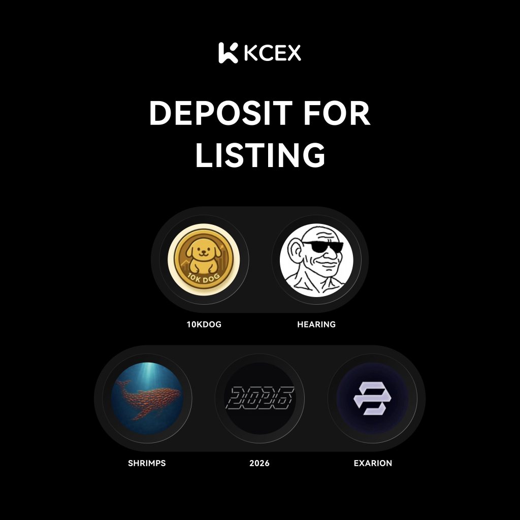 آغاز برنامه رأی‌گیری لیستینگ جدید توکن‌ها در صرافی کی سی ای ایکس در دسامبر ۲۰۲۵