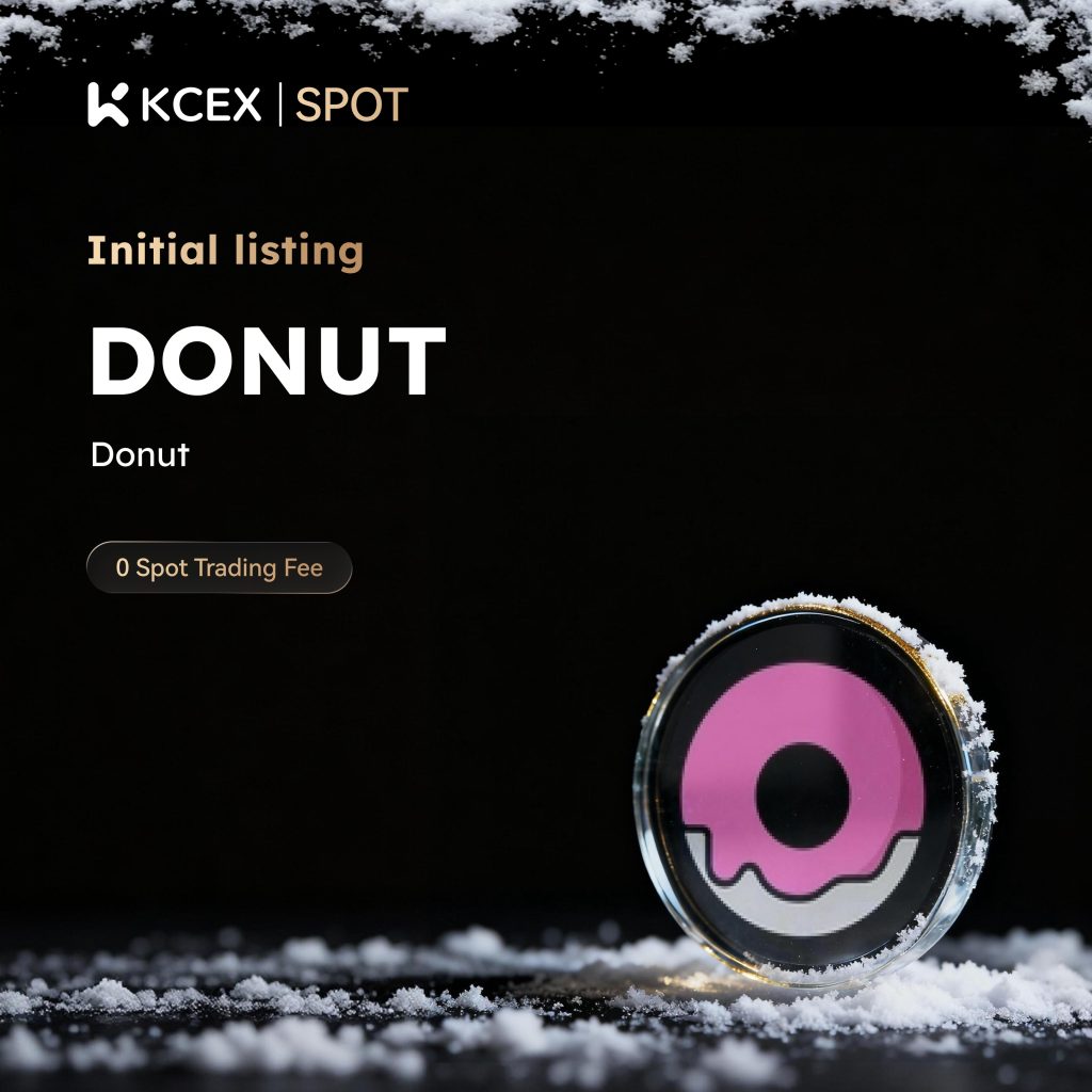 لیست شدن توکن DONUT در بازار اسپات صرافی کی سی ای ایکس