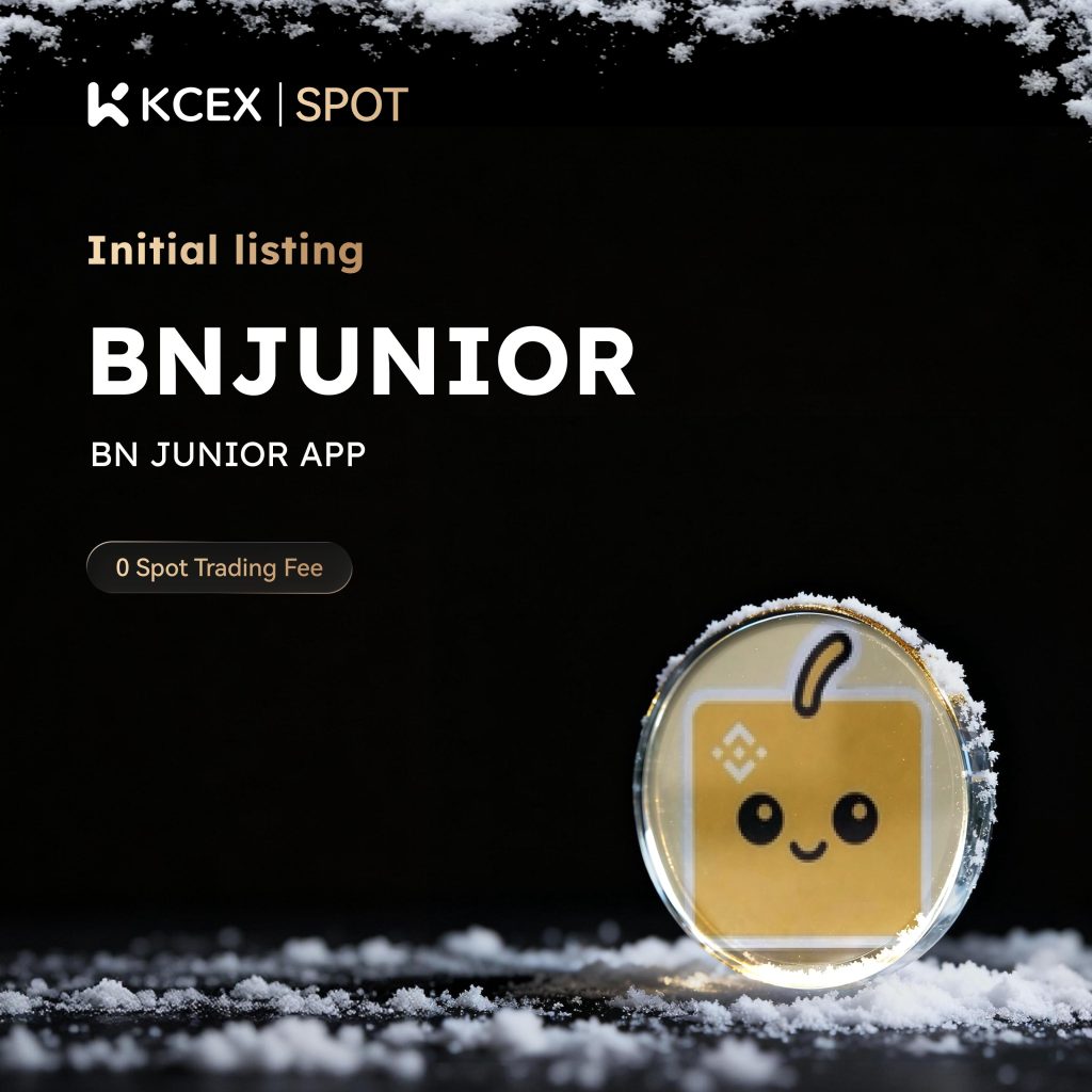 افزوده شدن توکن BNJUNIOR به بازار اسپات کی سی ای ایکس در آذر ۱۴۰۴