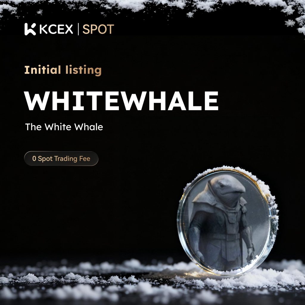 لیست شدن توکن WHITEWHALE در بازار اسپات کی سی ای ایکس در ۱۵ آذر ۱۴۰۴