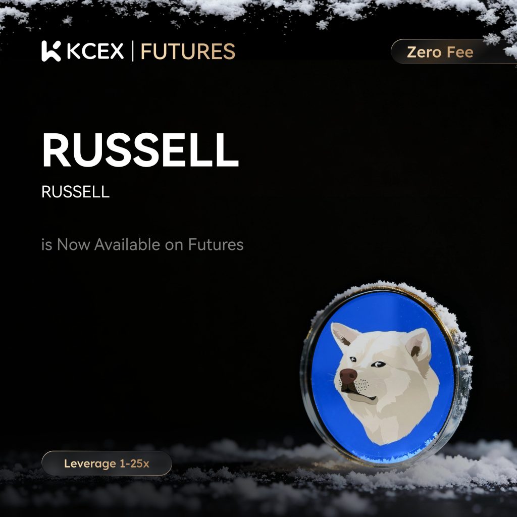 تصویر لیستینگ توکن RUSSELL به فهرست فیوچرز دائمی کی سی ای ایکس در ۲۰ دسامبر ۲۰۲۵