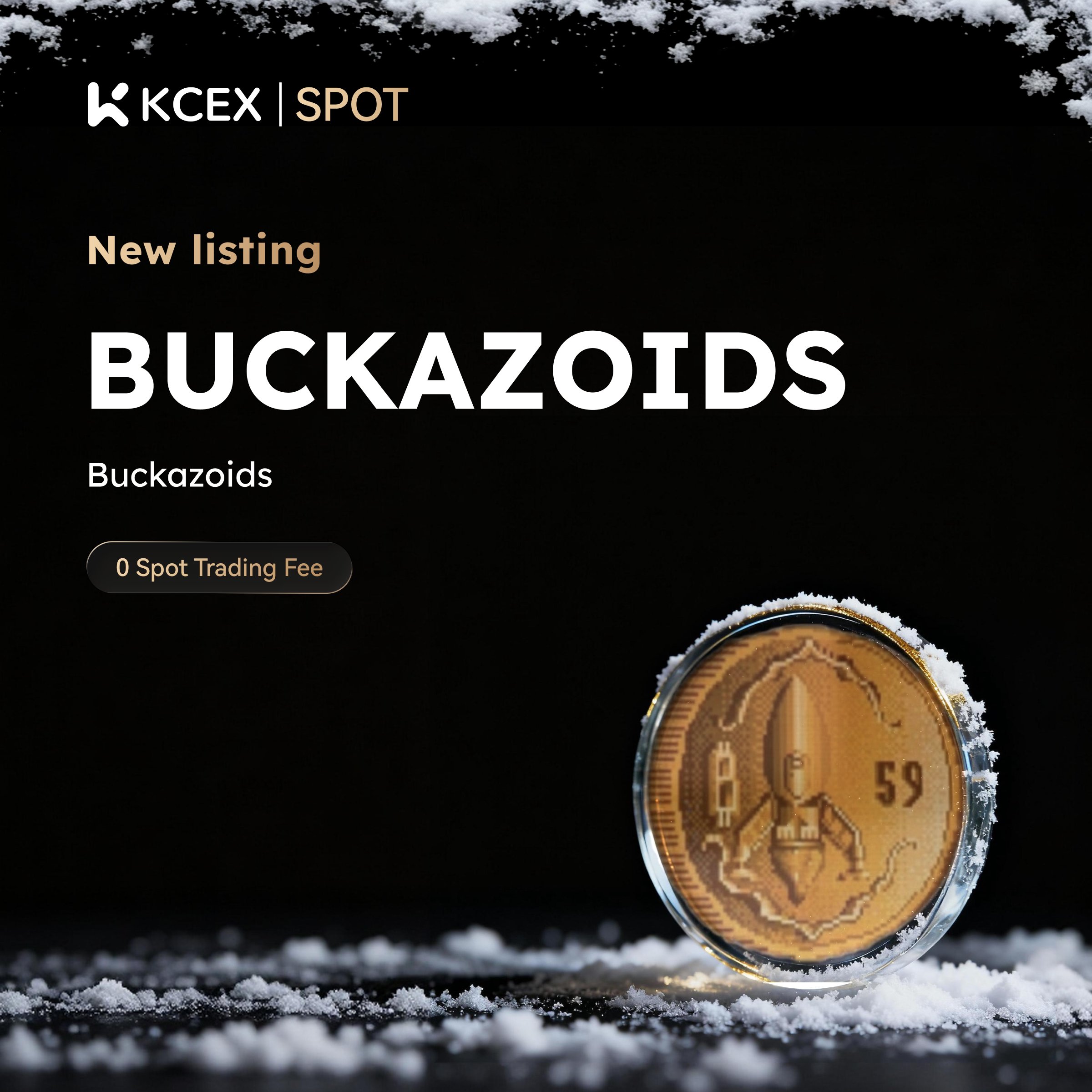 افزوده شدن توکن BUCKAZOIDS به بازار اسپات کی سی ای ایکس در ۲ دسامبر ۲۰۲۵