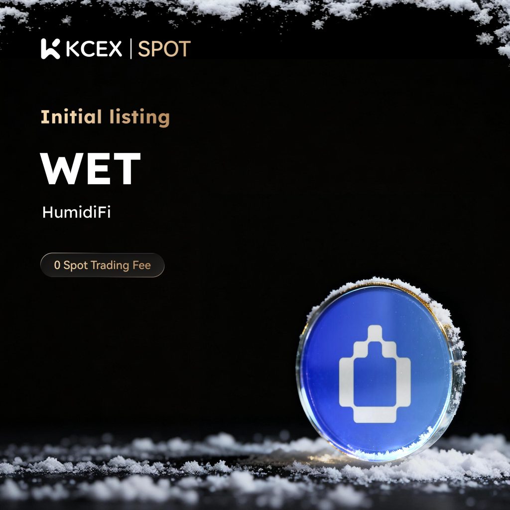 لیستینگ و شروع معاملات WET در صرافی کی سی ای ایکس در ۹ دسامبر ۲۰۲۵