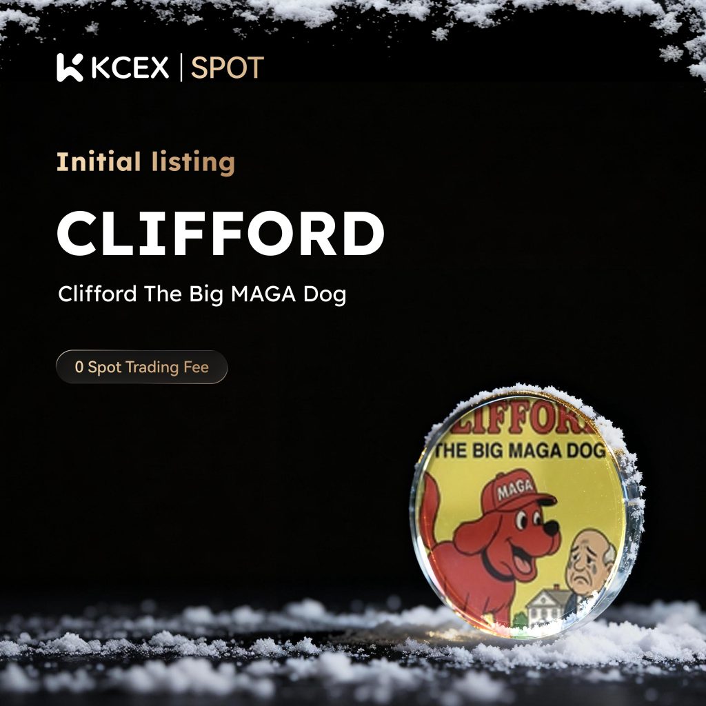 لیست شدن توکن CLIFFORD در بازار اسپات صرافی کی سی ای ایکس