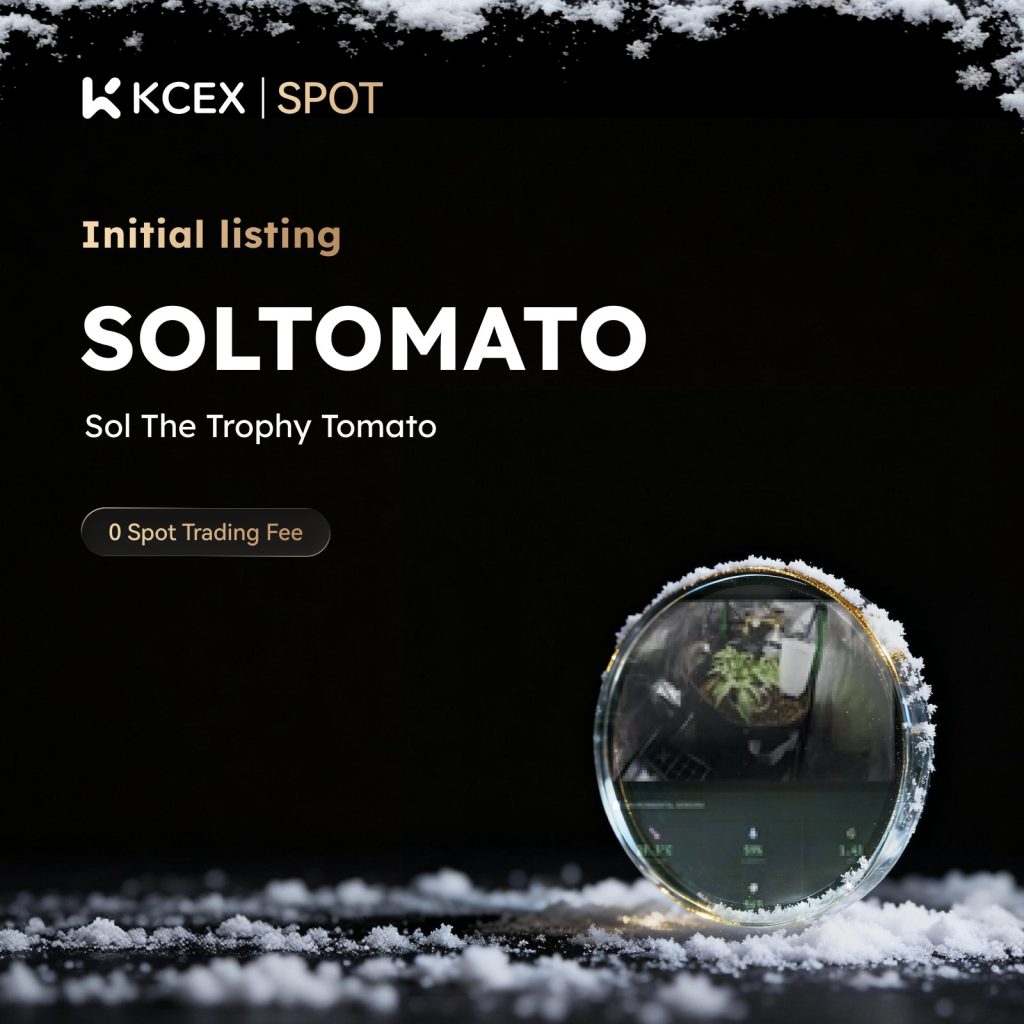 لیست شدن توکن SOLTOMATO در بازار اسپات صرافی کی سی ای ایکس