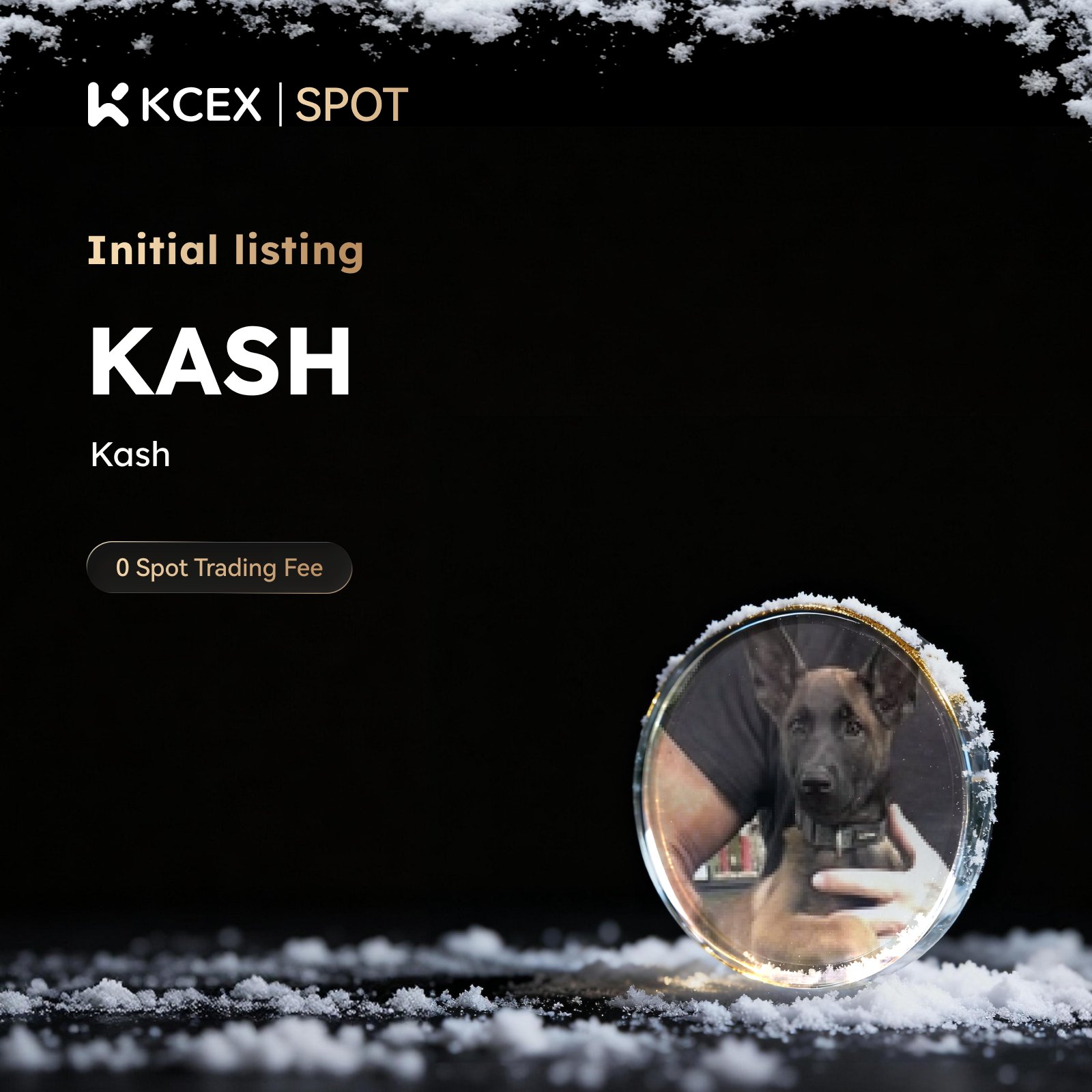لیست شدن توکن KASH در بازار اسپات کی سی ای ایکس در دی ۱۴۰۴
