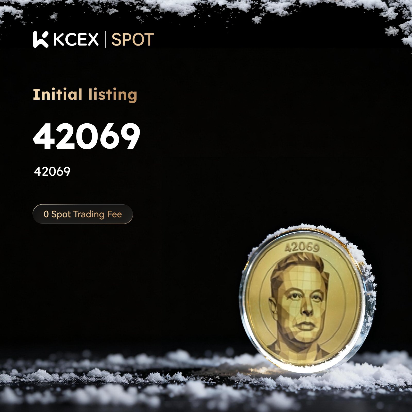 لیست شدن توکن 42069 در بازار اسپات صرافی KCEX در ۷ ژانویه ۲۰۲۶