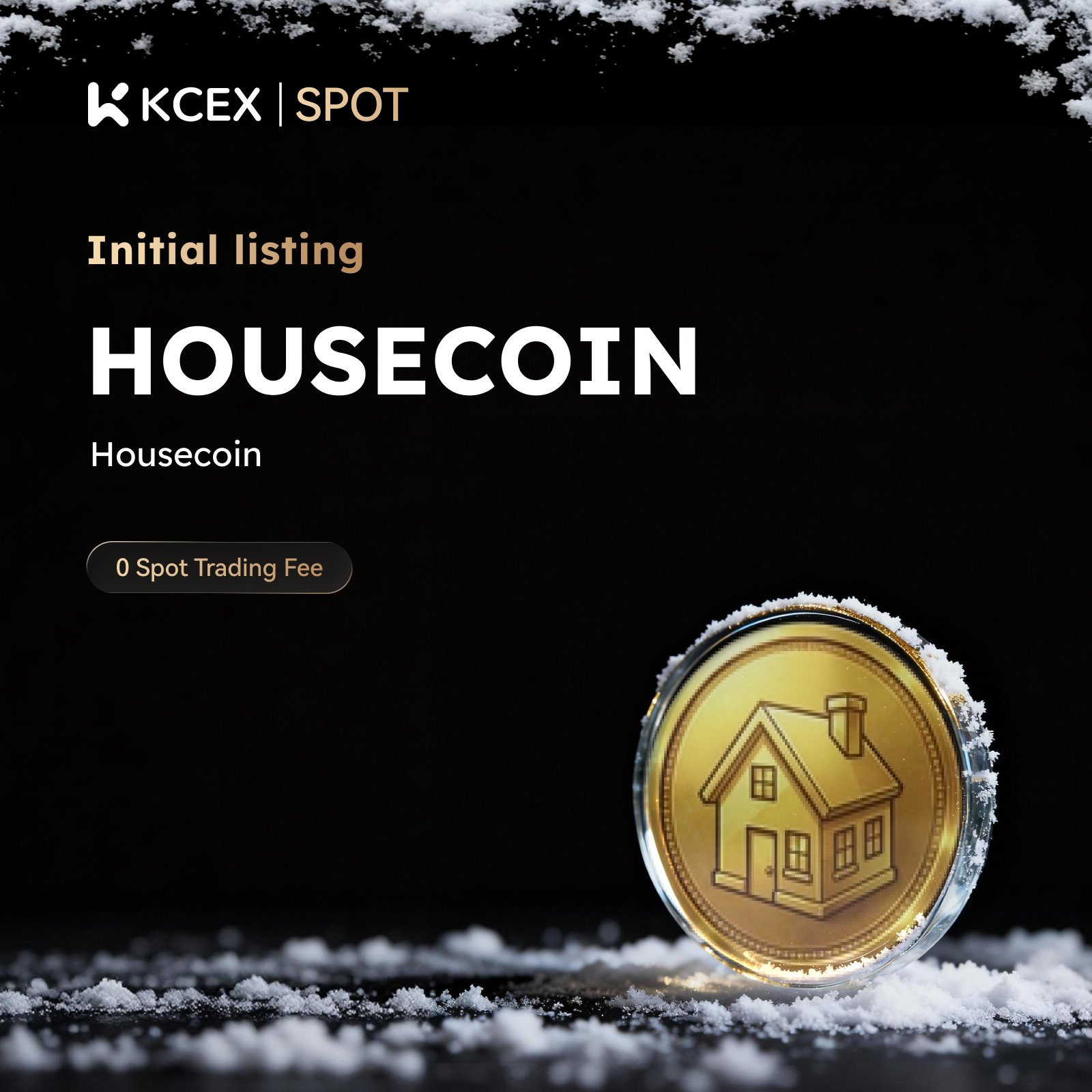 HOUSECOIN در صرافی کی سی ای ایکس لیست شد در ۳ ژانویه ۲۰۲۶
