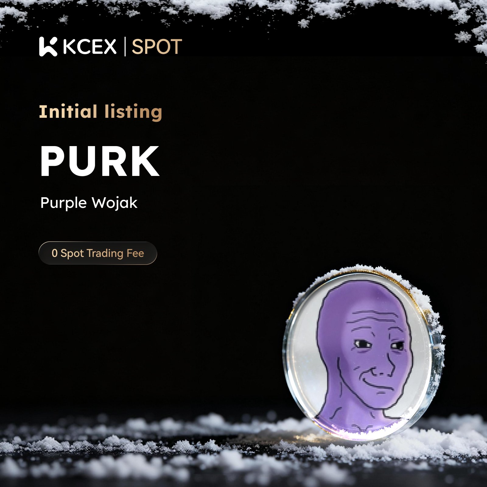 لیست شدن توکن PURK در صرافی کی سی ای ایکس در دی ۱۴۰۴