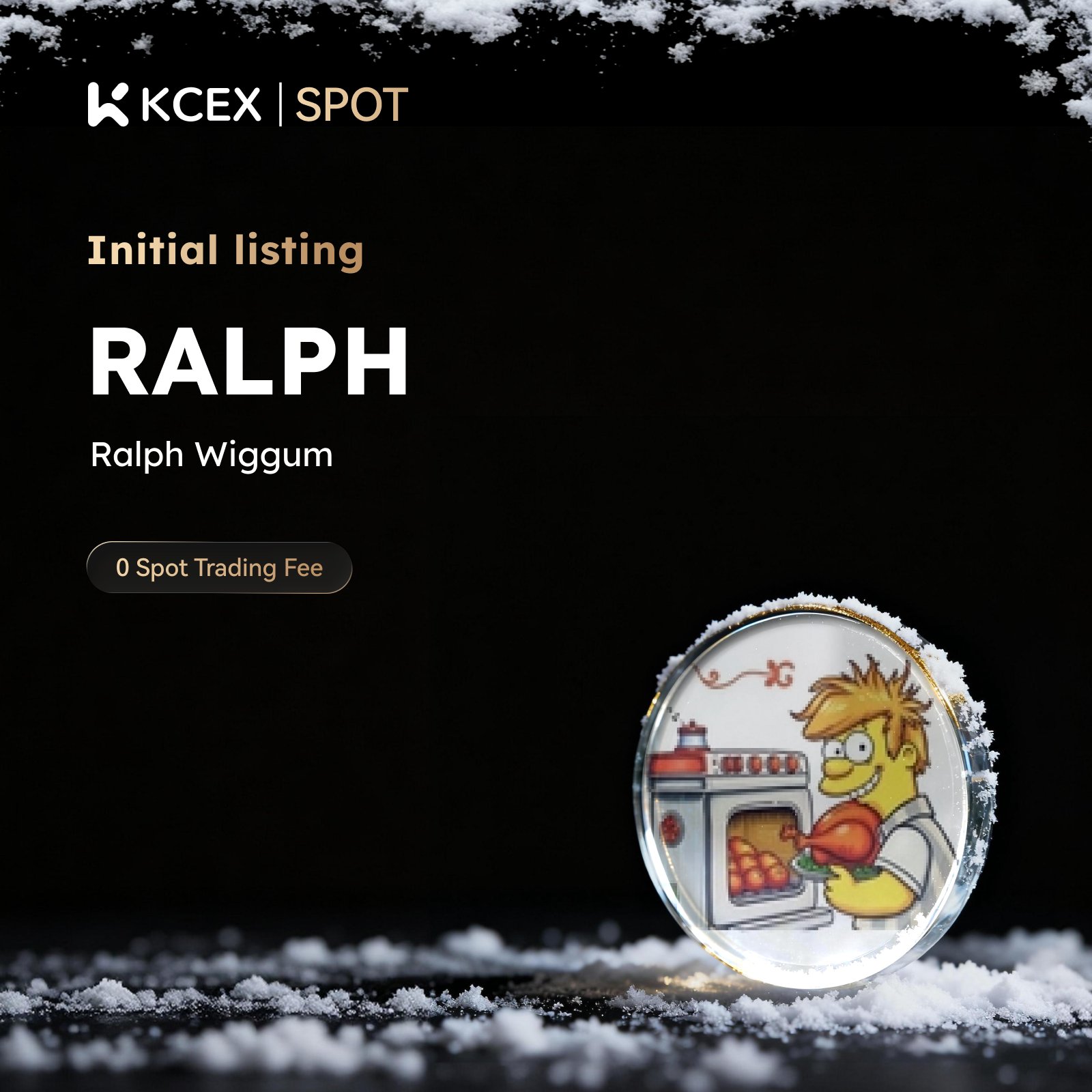 توکن RALPH در بازار اسپات صرافی کی سی ای ایکس لیست شد
