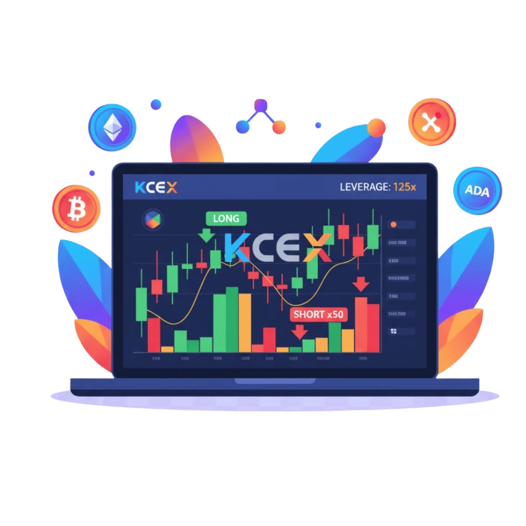 معاملات فیوچرز در صرافی KCEX با نمایش نمودار قیمت