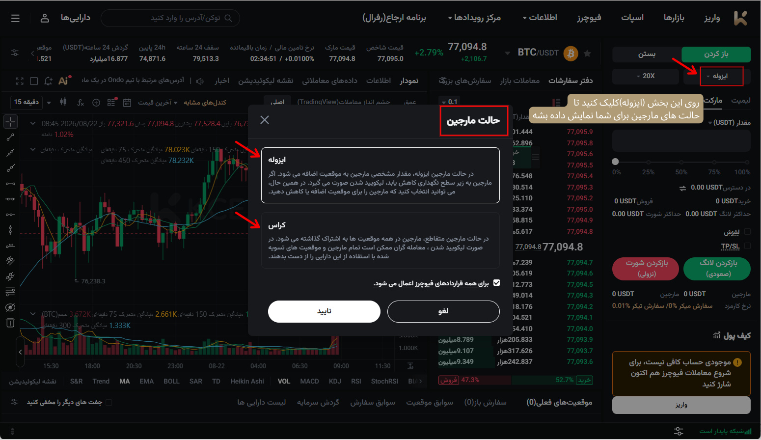 معاملات فیوچرز در صرافی KCEX