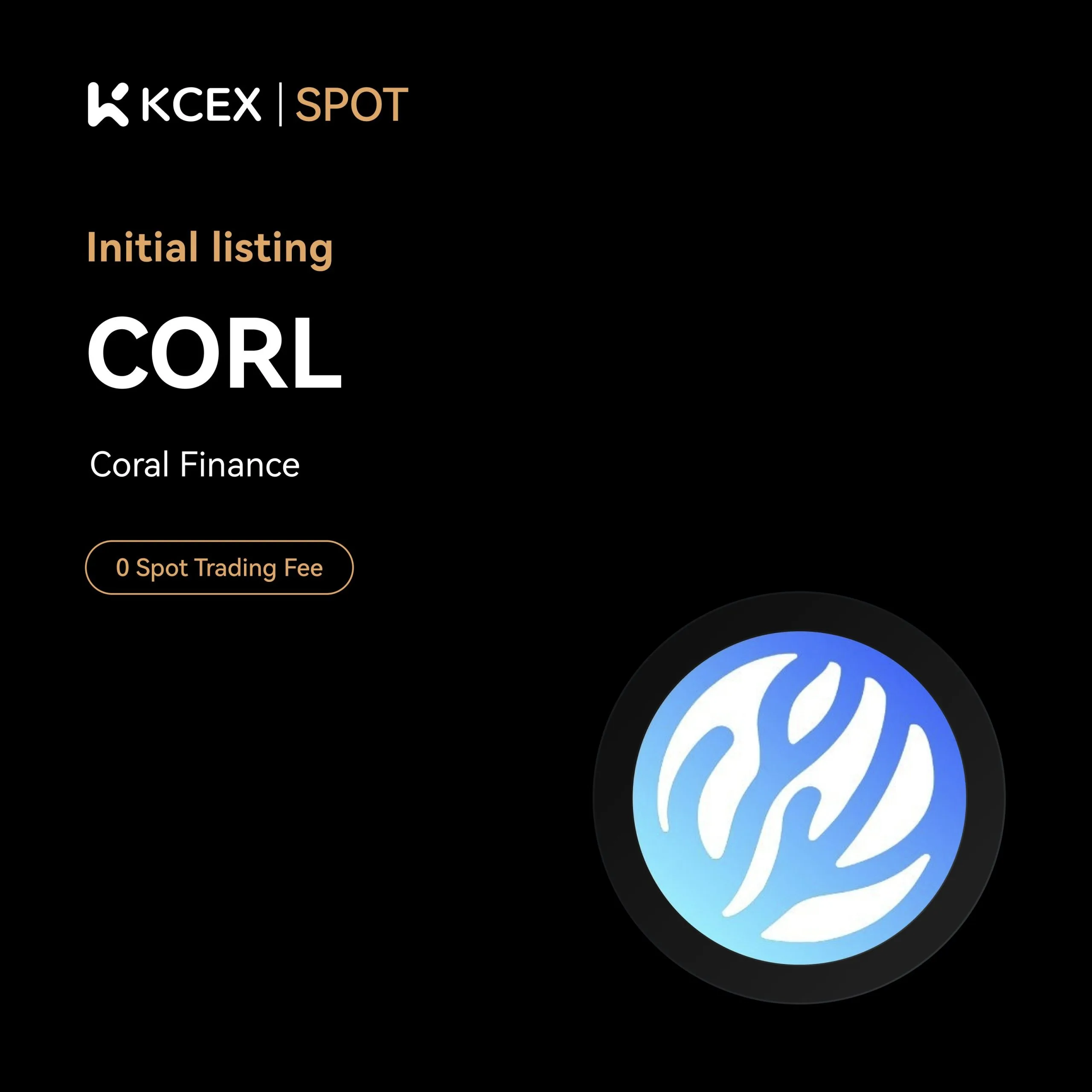 توکن CORL/USDT در ۱۳ اکتبر ۲۰۲۵ در کی سی ای ایکس لیست شد
