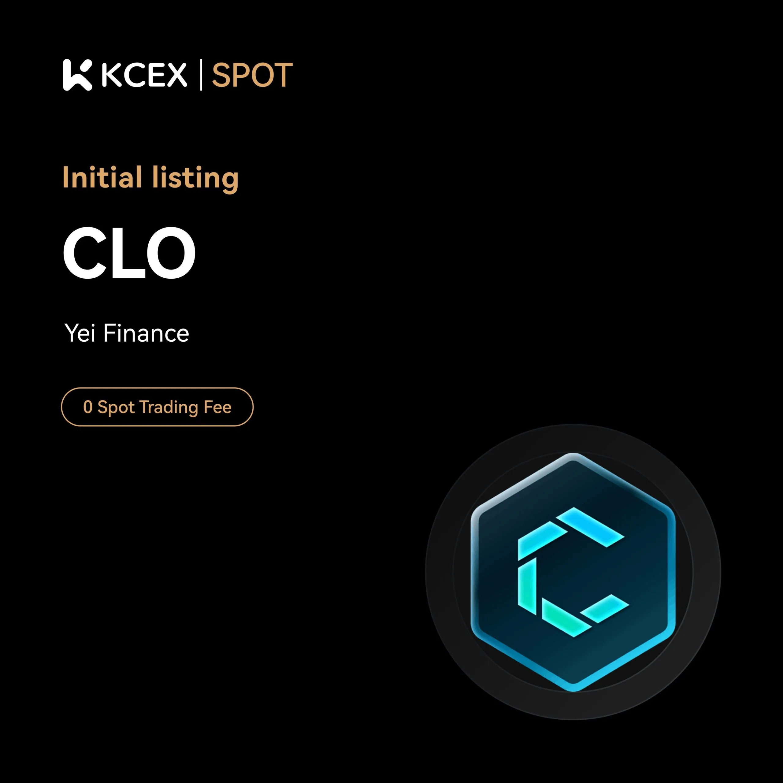 معاملات توکن CLO در ۲۳ مهر ۱۴۰۴ در صرافی کی سی ای ایکس آغاز شد