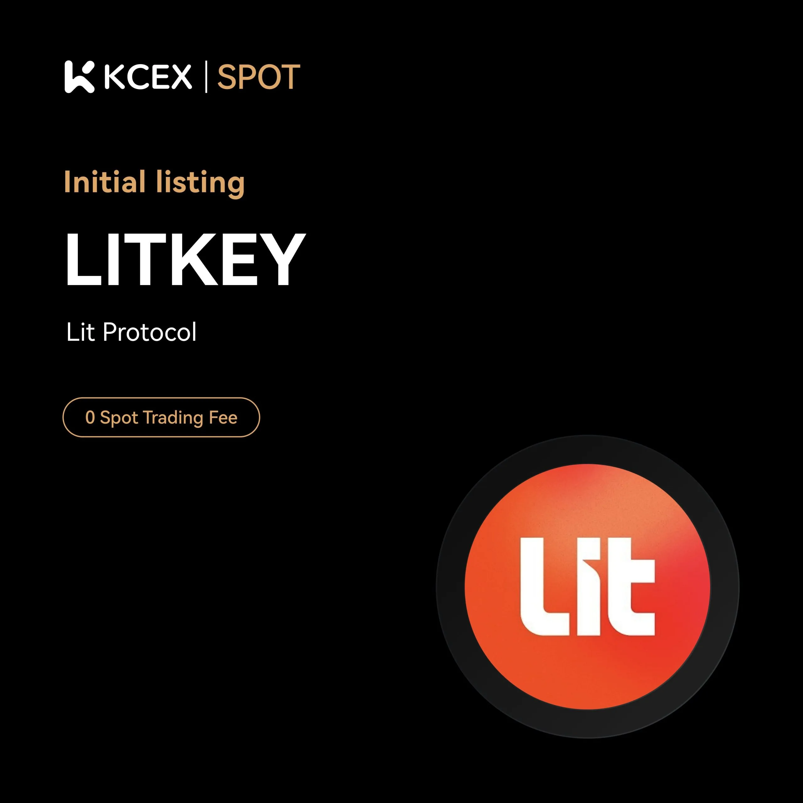 توکن LITKEY در ۳۰ اکتبر ۲۰۲۵ در بازار اسپات کی سی ای ایکس لیست شد
