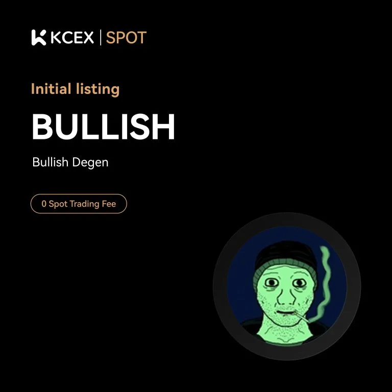 آغاز معاملات توکن BULLISH در بازار اسپات کی سی ای ایکس در ۳۰ اکتبر ۲۰۲۵