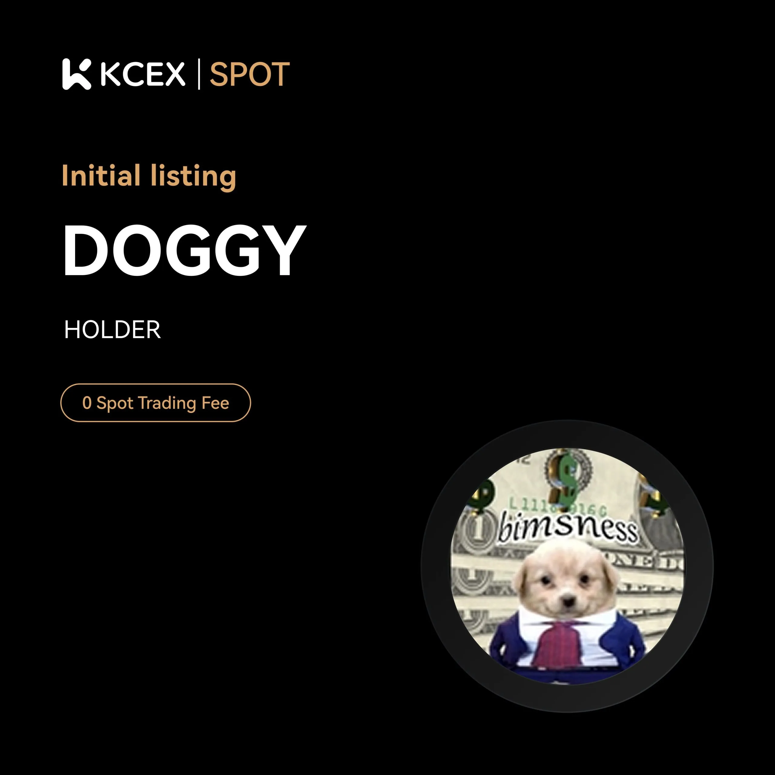 لیستینگ توکن DOGGY در صرافی کی سی ای ایکس در ۲۴ مهر ۱۴۰۴